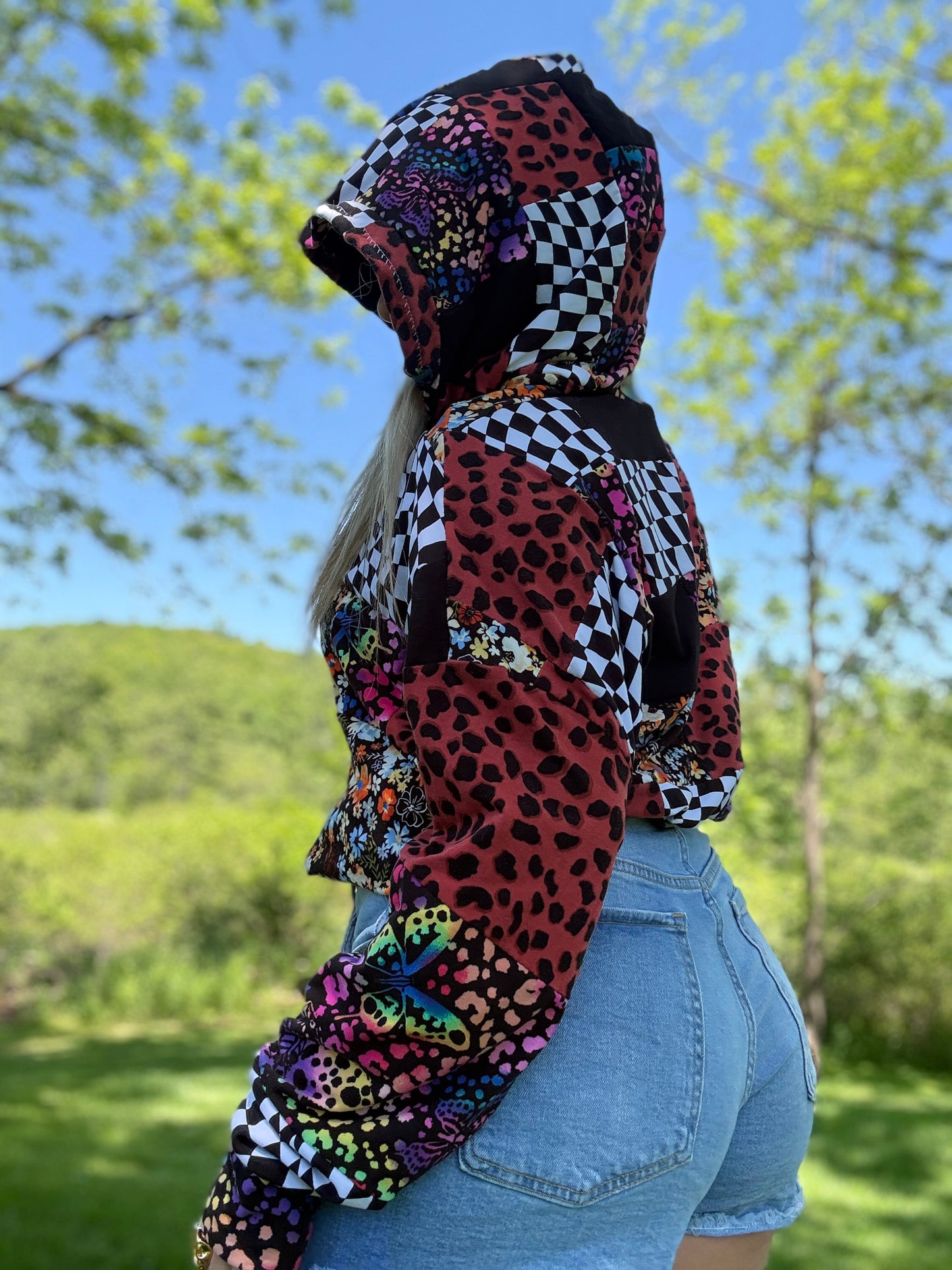 Clowning Around Cropped Hoodie (S/M)
