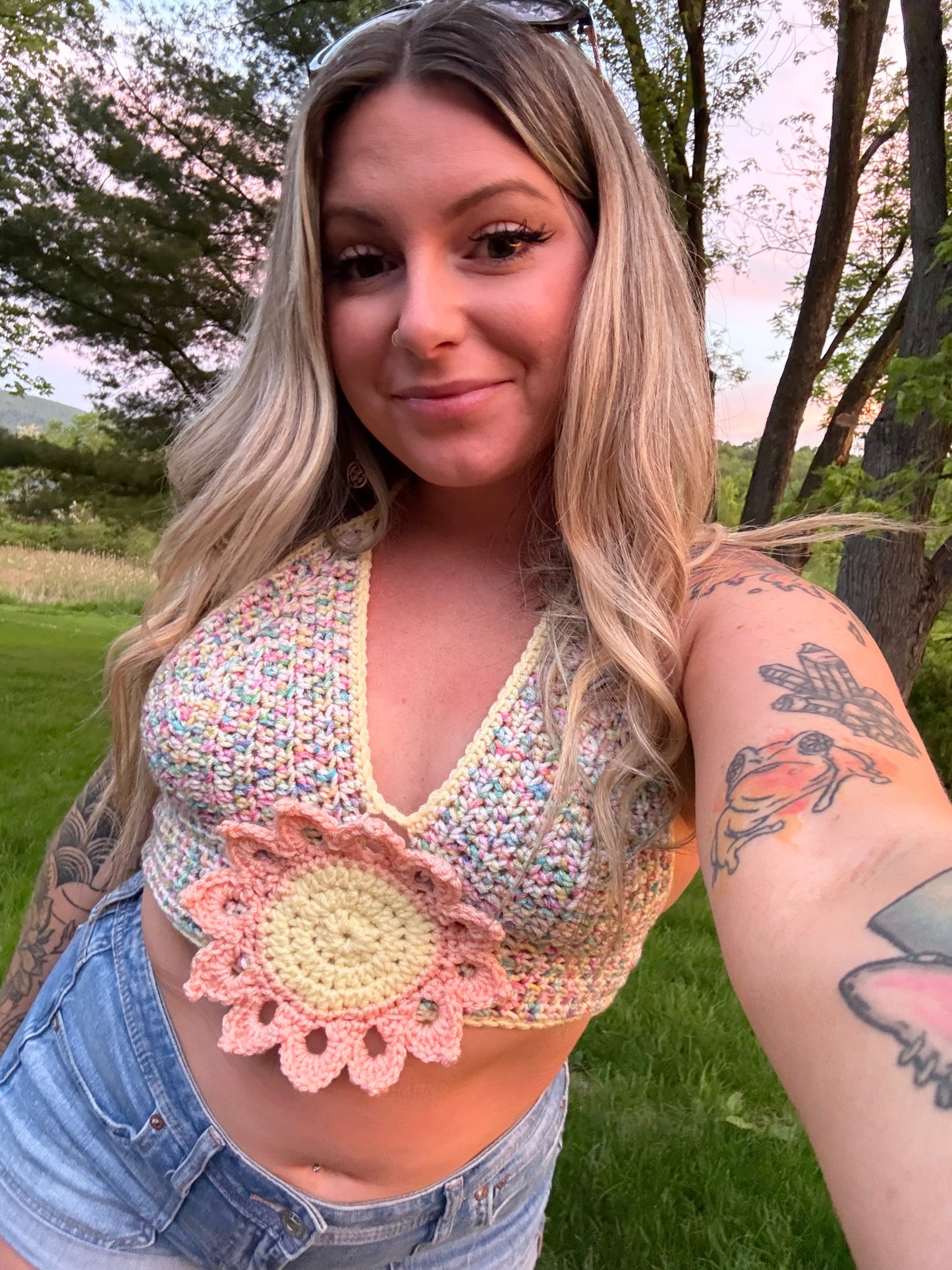 XS-M Flower Power Top