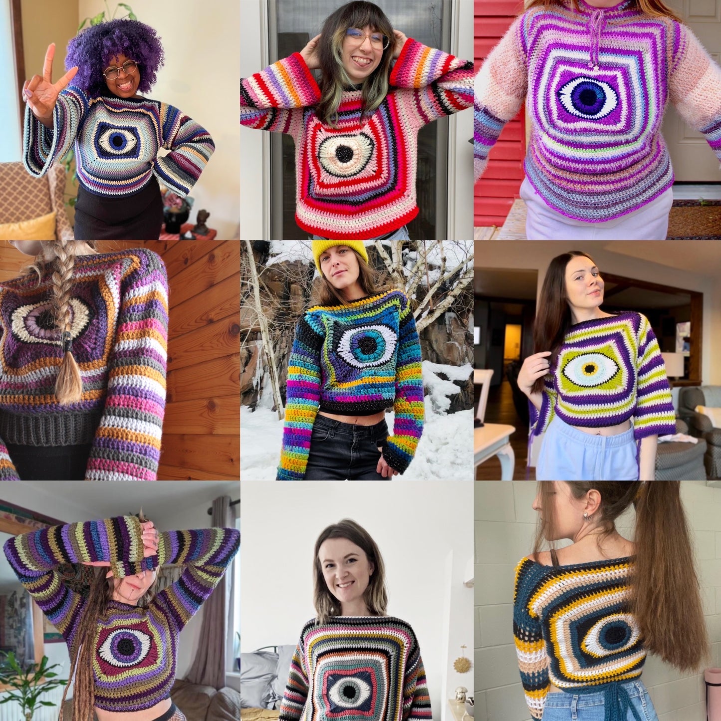 The Eye Candy Sweater - PDF Digital Download Pattern