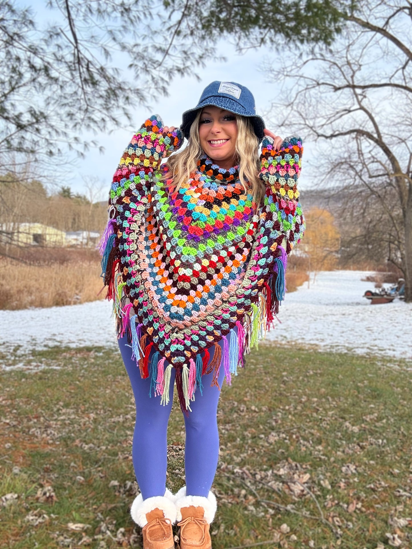 Top Down Poncho Sweater Pattern