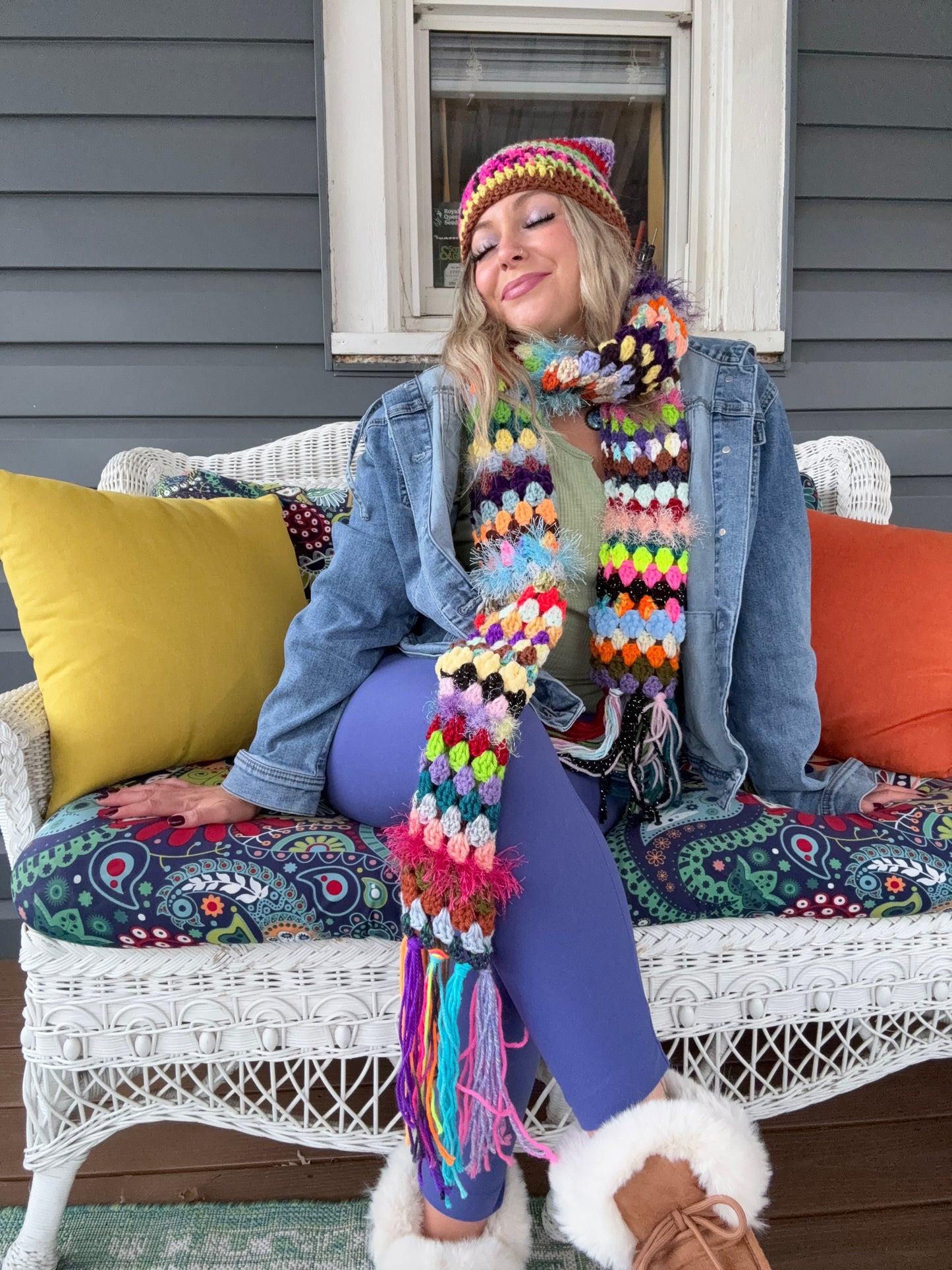 Made to Order Scrap Scarf (7-9 feet, 2-4 weeks)