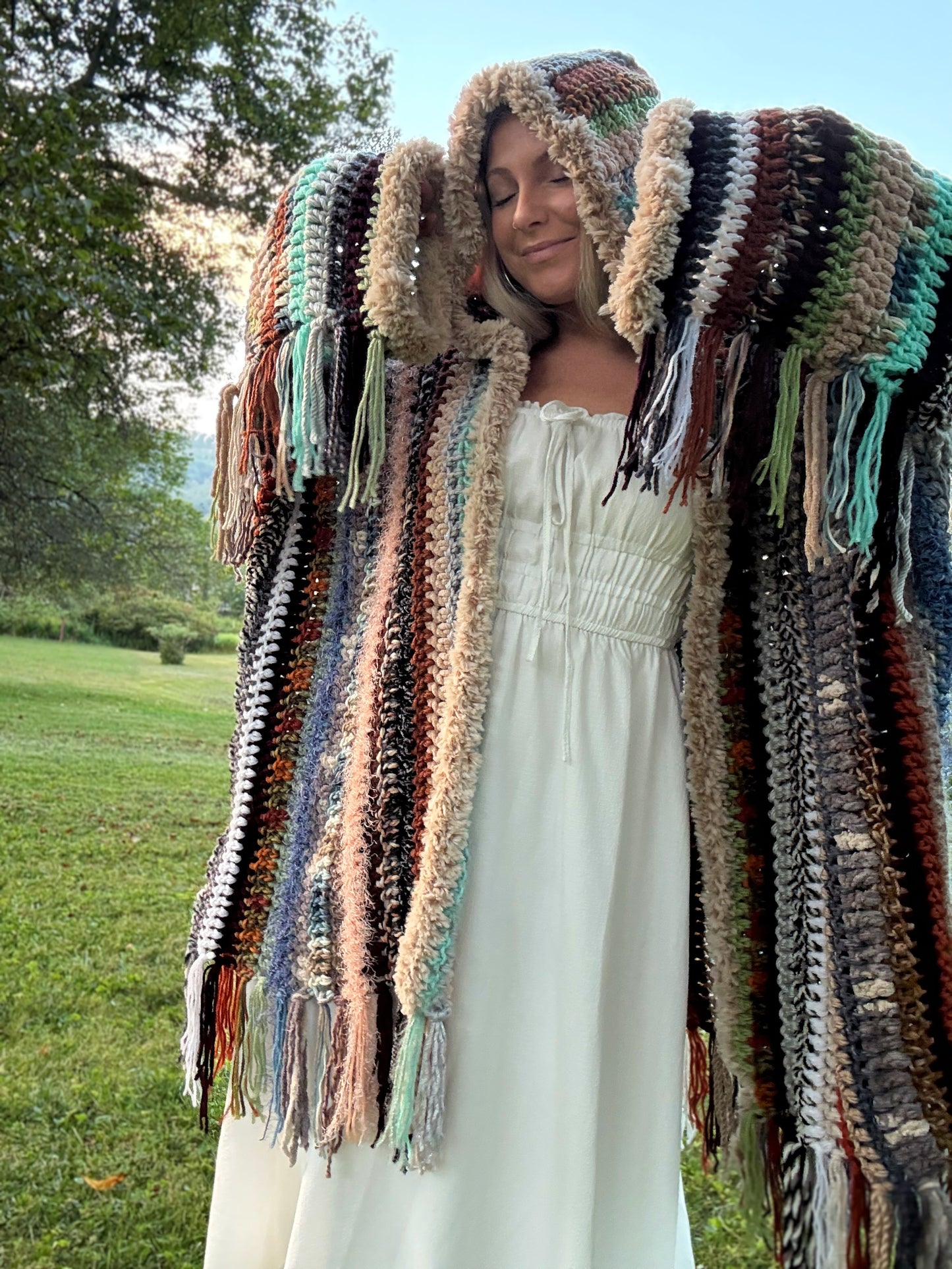 HEAVY Oversized Hooded Cloak - Winter Jacket Scrap Project
