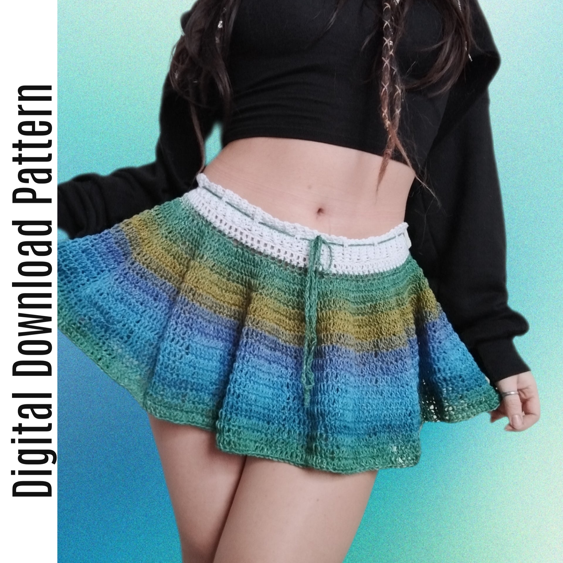 Fairy Flare Skirt Pattern Mini Ruffle Skirt PDF – AstroKnotty