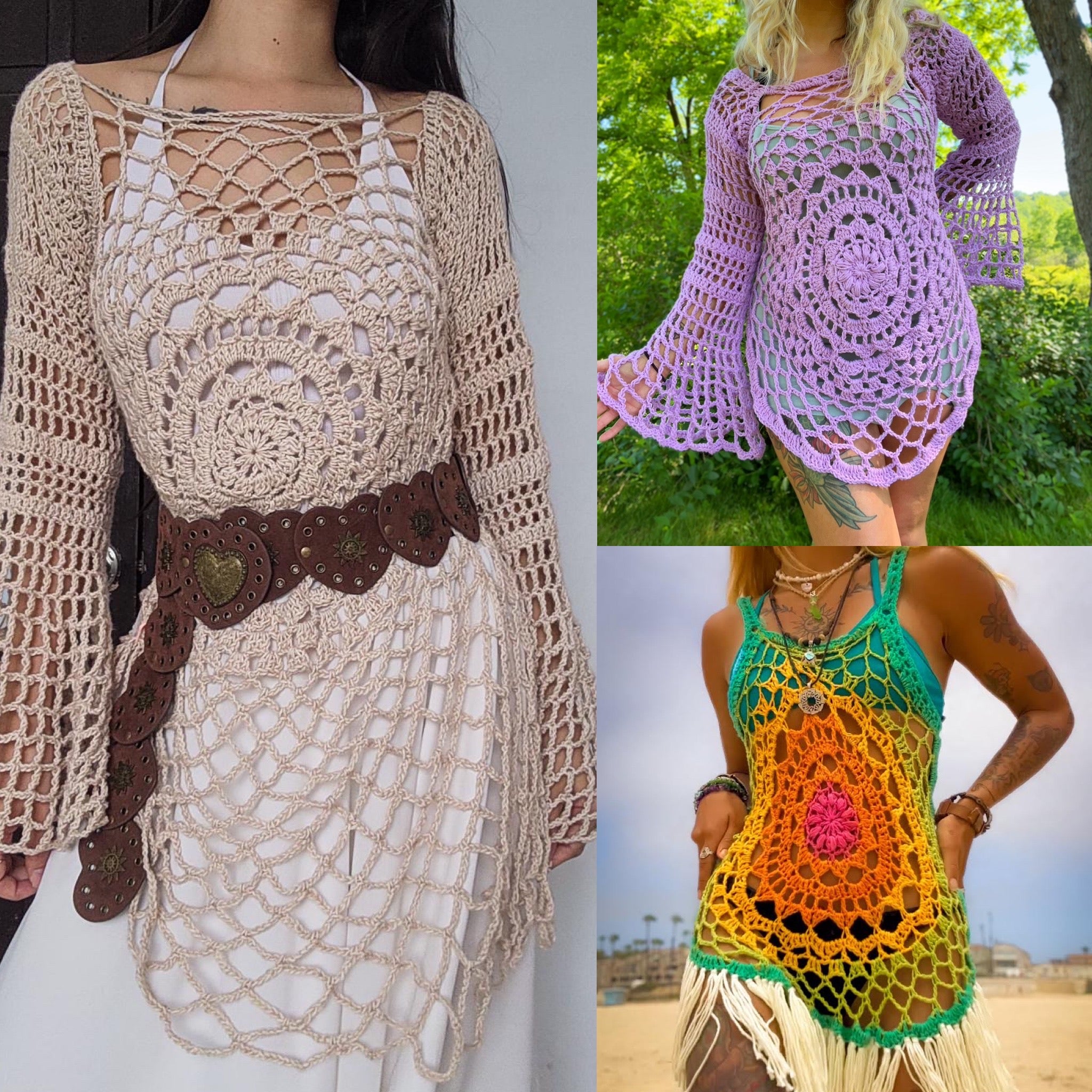 crochet patterns for summer dresses The Sundial Summer Dress Pattern – AstroKnotty