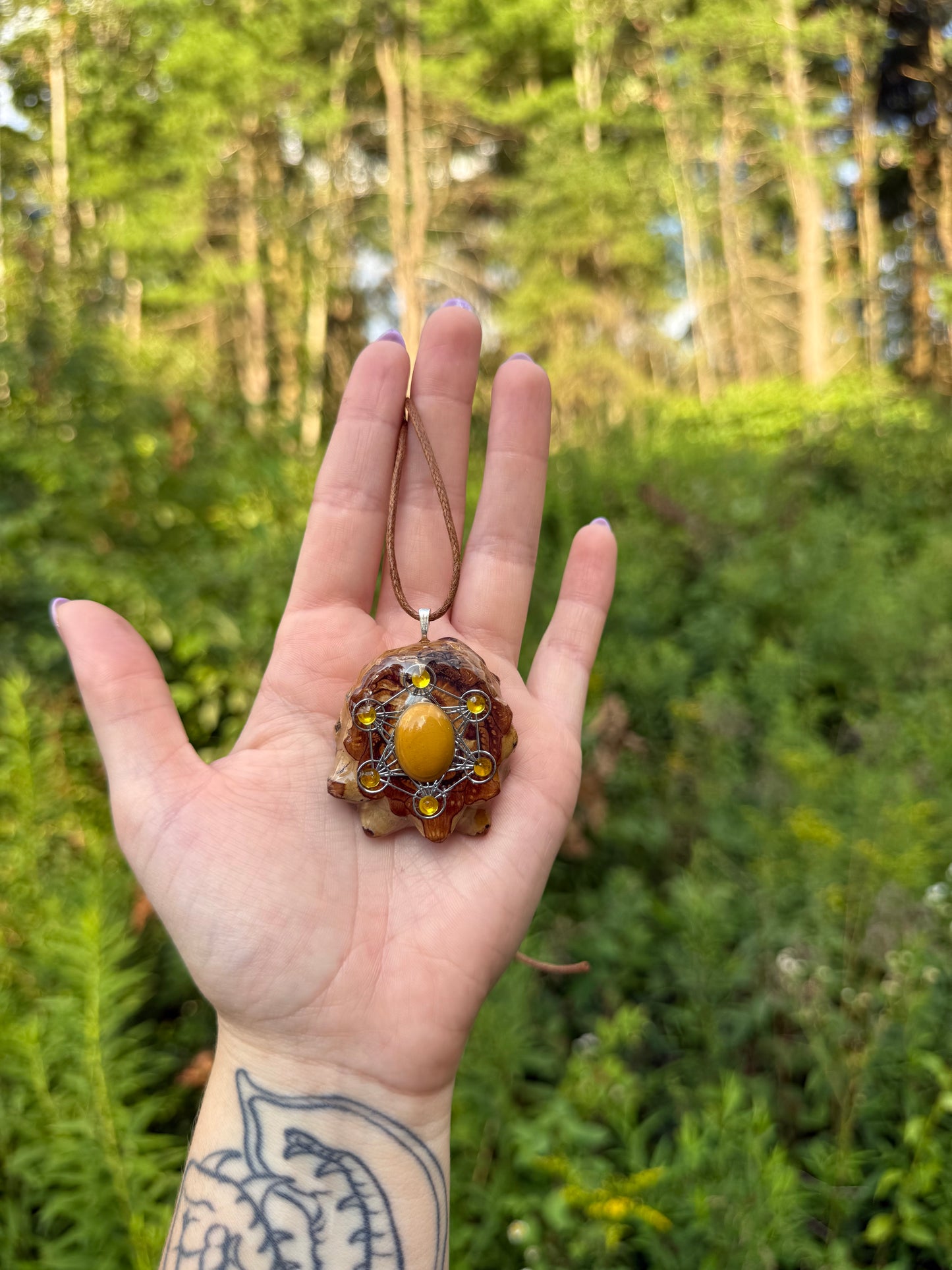 Sacred Geometry Pinecone Pendant