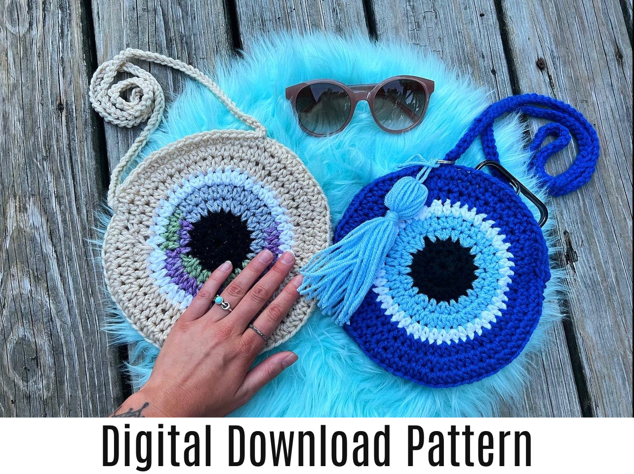 Evil Eye Crochet Purse Pattern