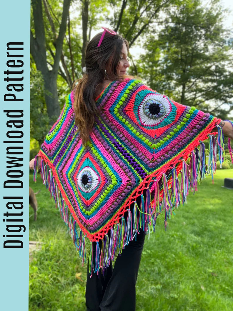 The Fourth 👁 Poncho Pattern - PDF Digital Download