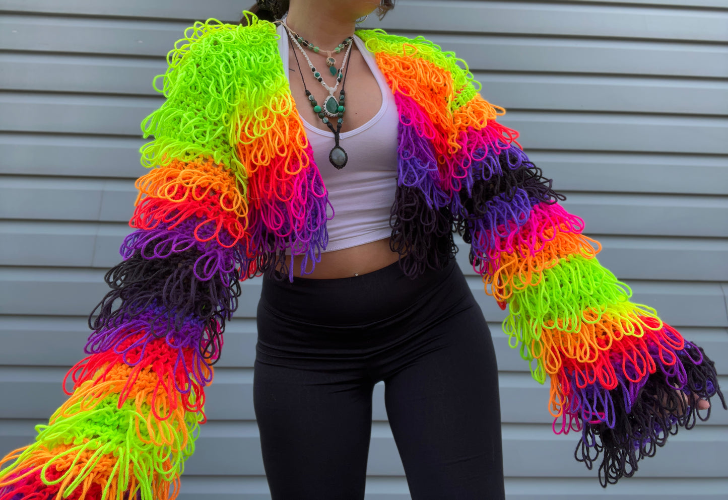 Shaggy Fringe Cardigan