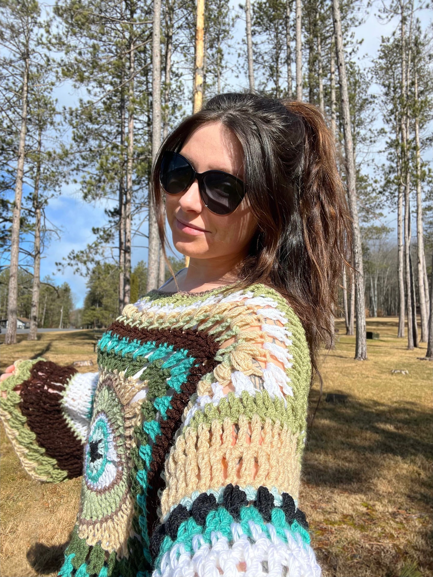Third Eye Sweater Off-Shoulder