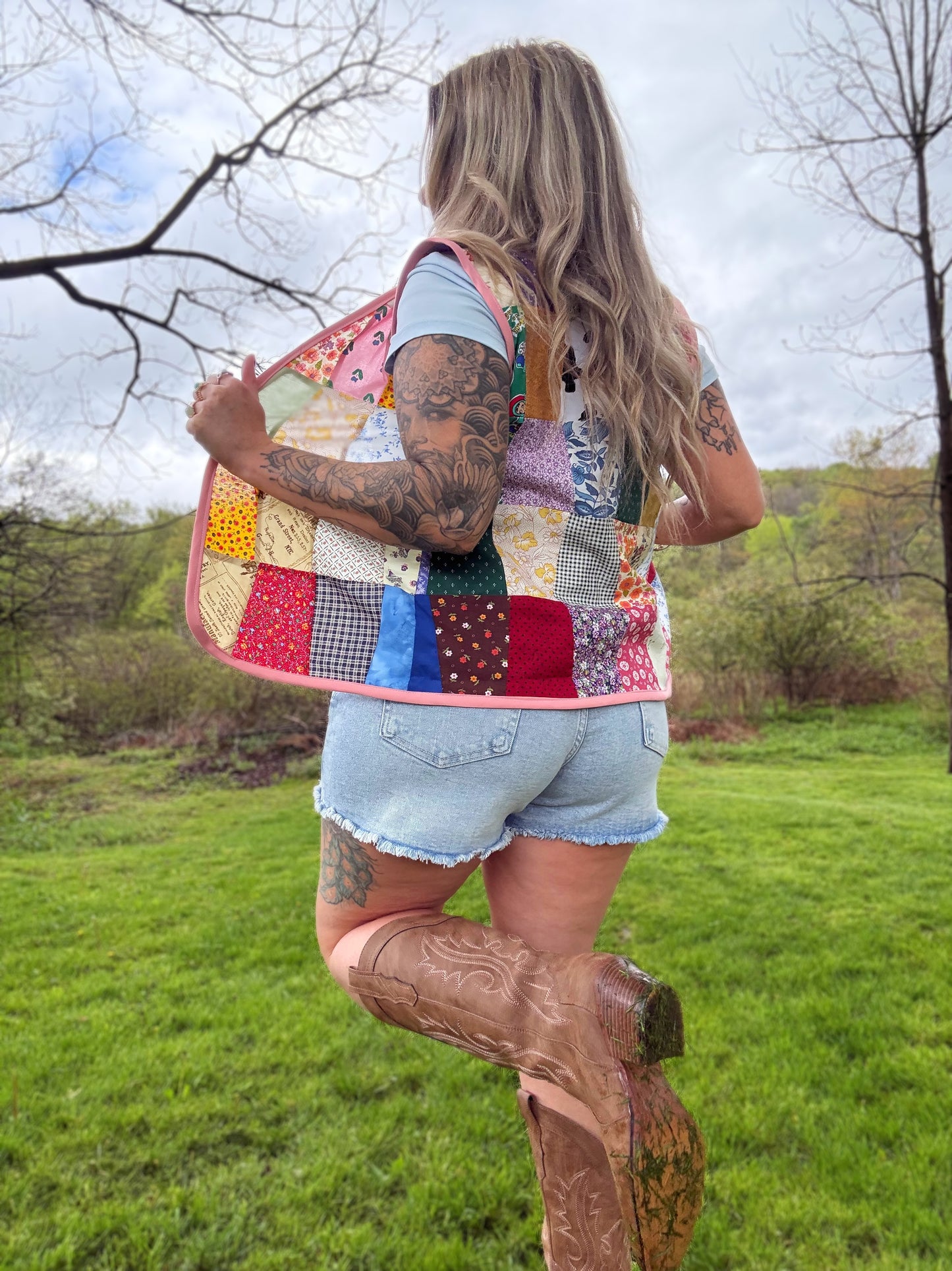 XS/S Patchwork Vest (Not Lined)