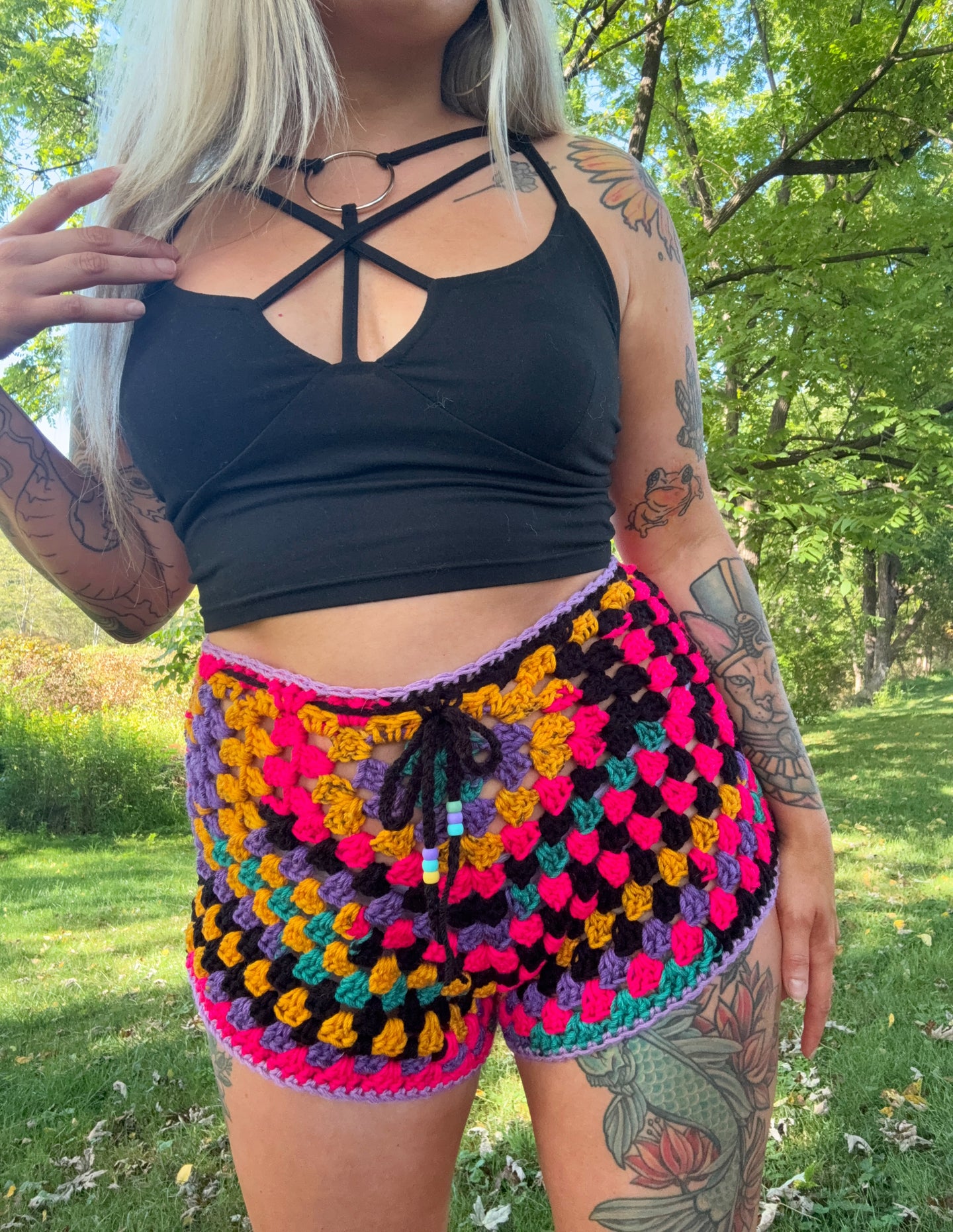 Large High Waisted Booty Shorts