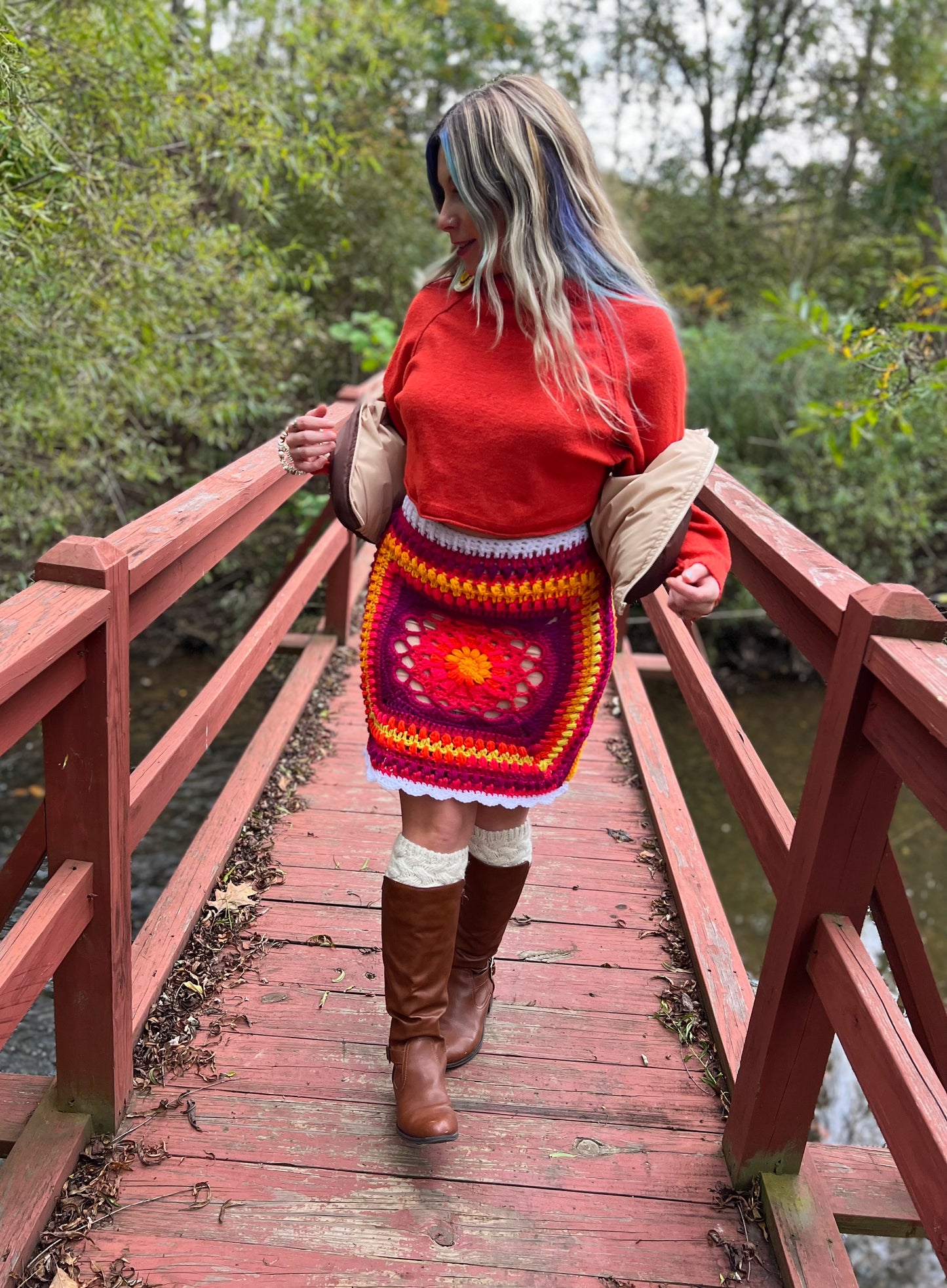 Discounted L/XL Starflower Skirt