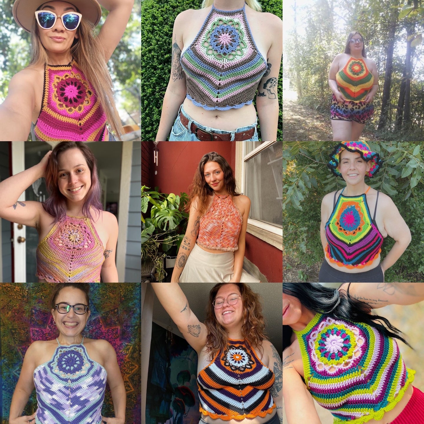 The StarFlower Halter Top Pattern