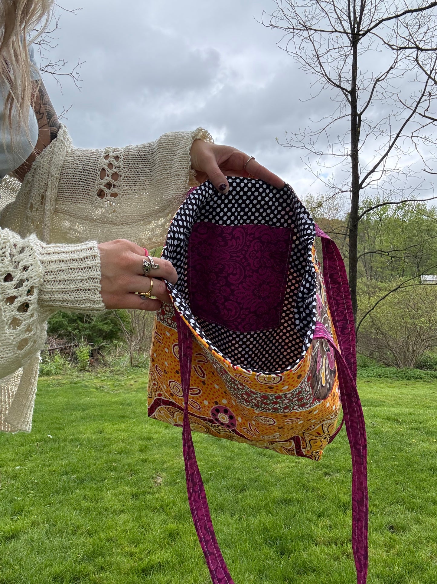 Large Polka Tote