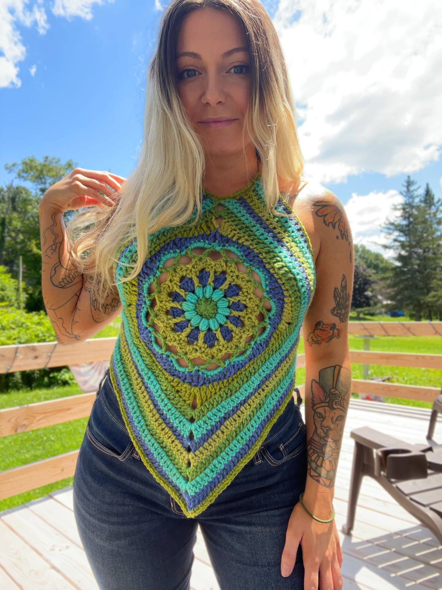 Dahlia Diamond Top (XS-M)