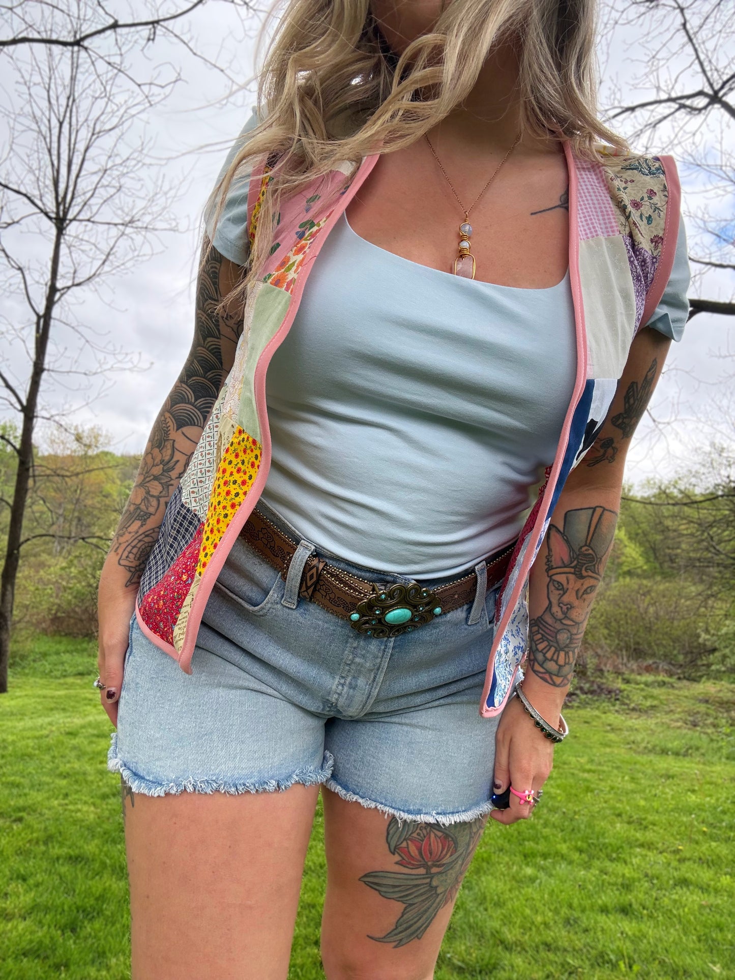 XS/S Patchwork Vest (Not Lined)
