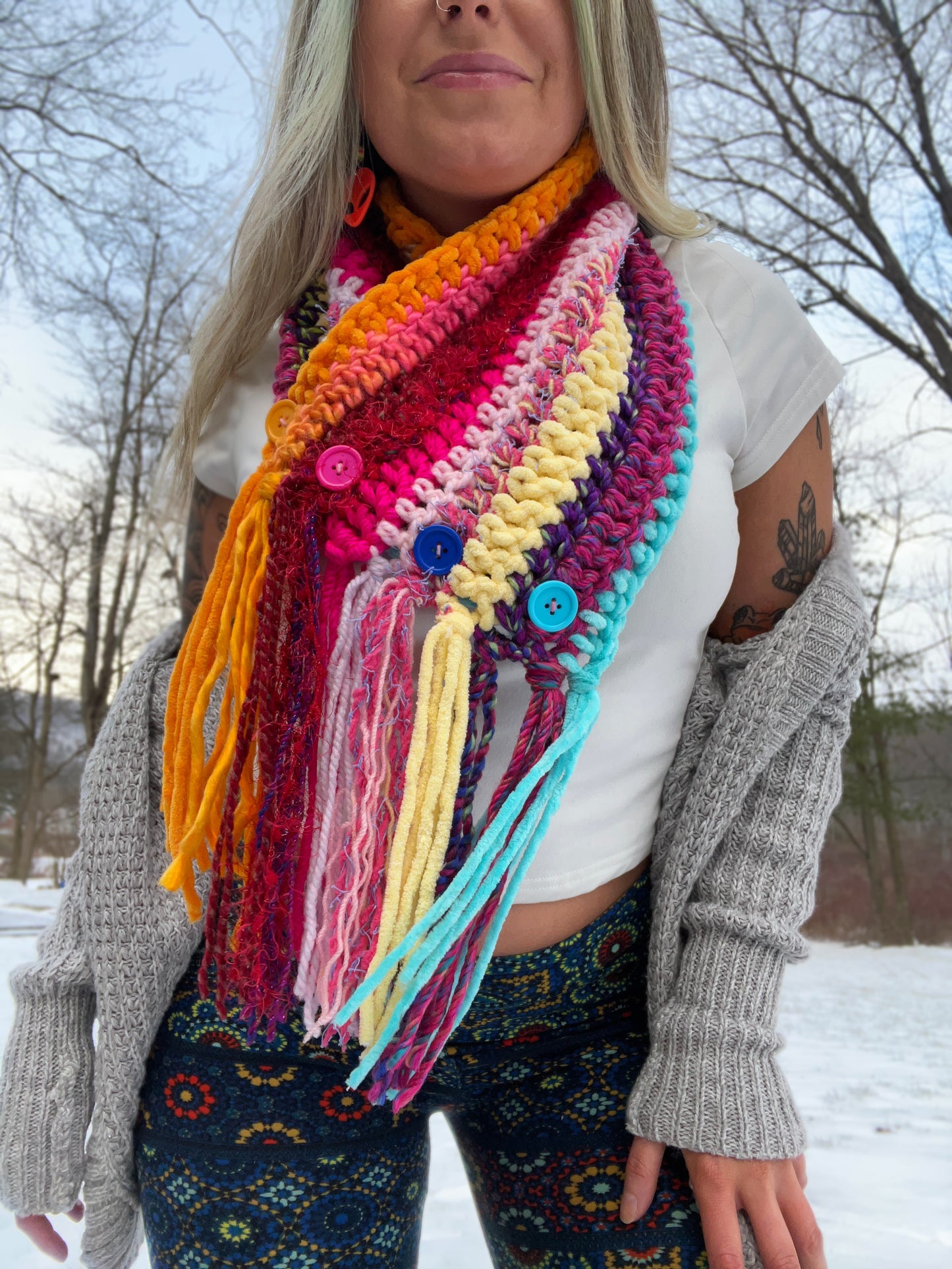 Boho Fringe Cowl