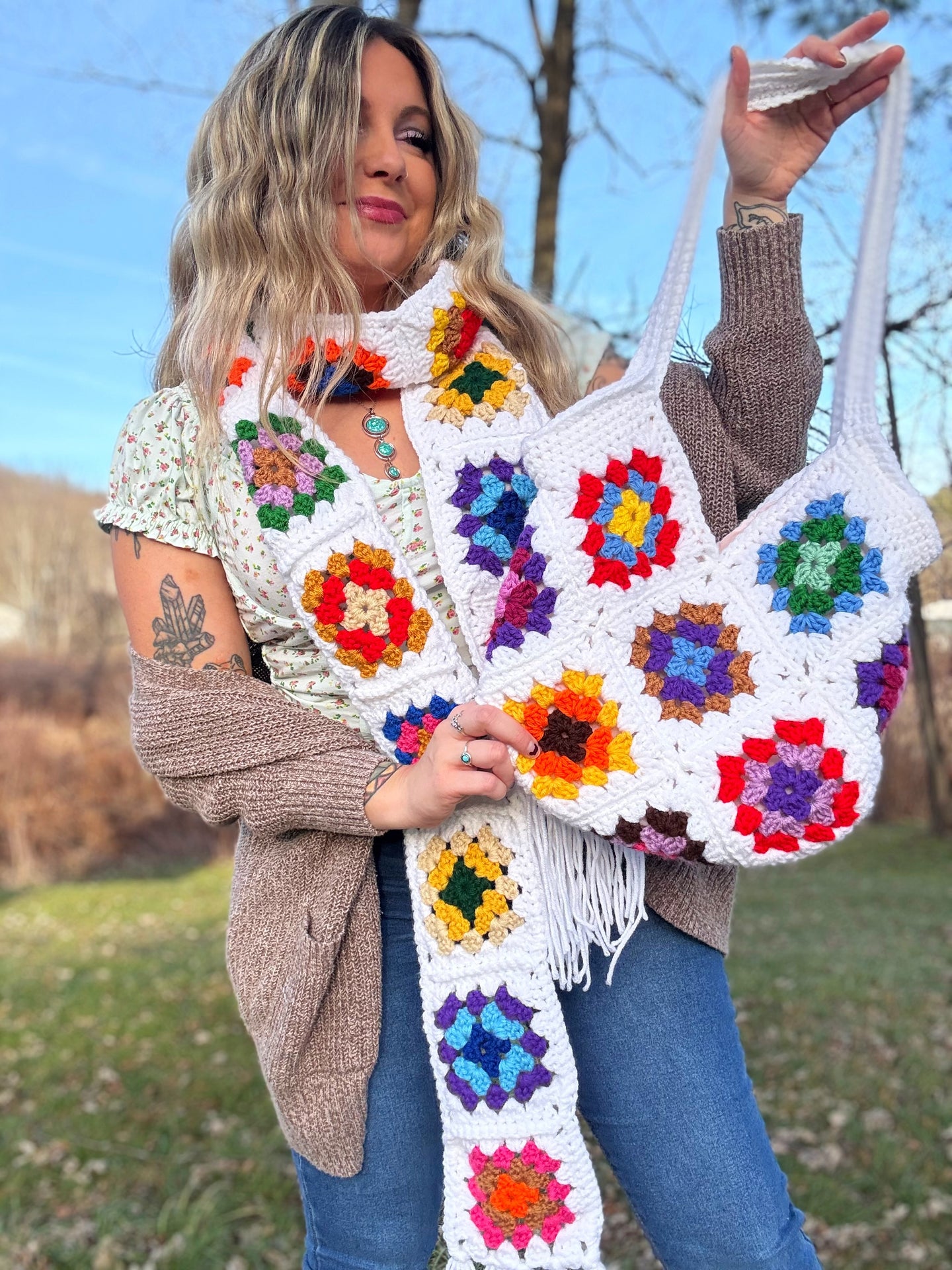 Matching Scarf & Purse Set