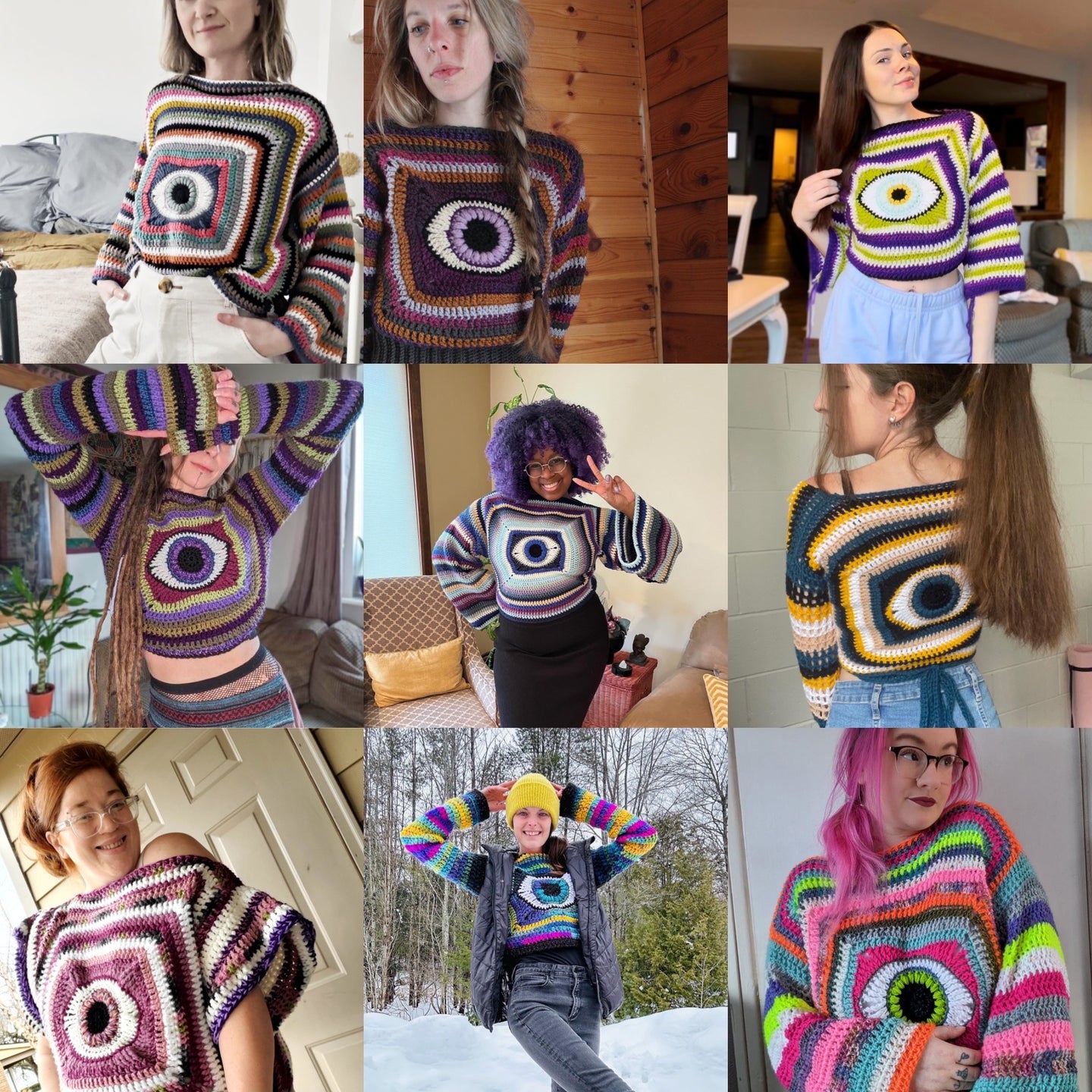 The Eye Candy Sweater - PDF Digital Download Pattern