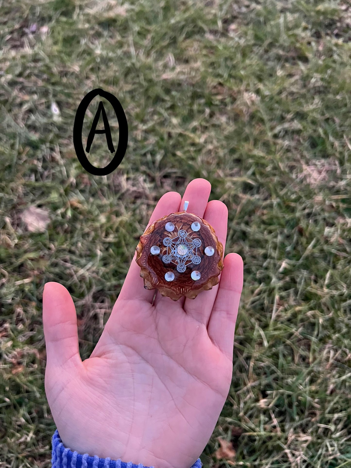 Geometric Pinecone Pendants