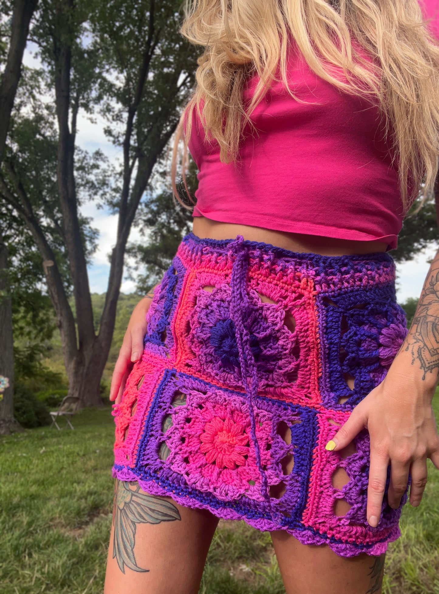 M/L Dahlia Flower Skirt