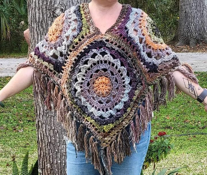 The Mandala Effect Poncho Pattern