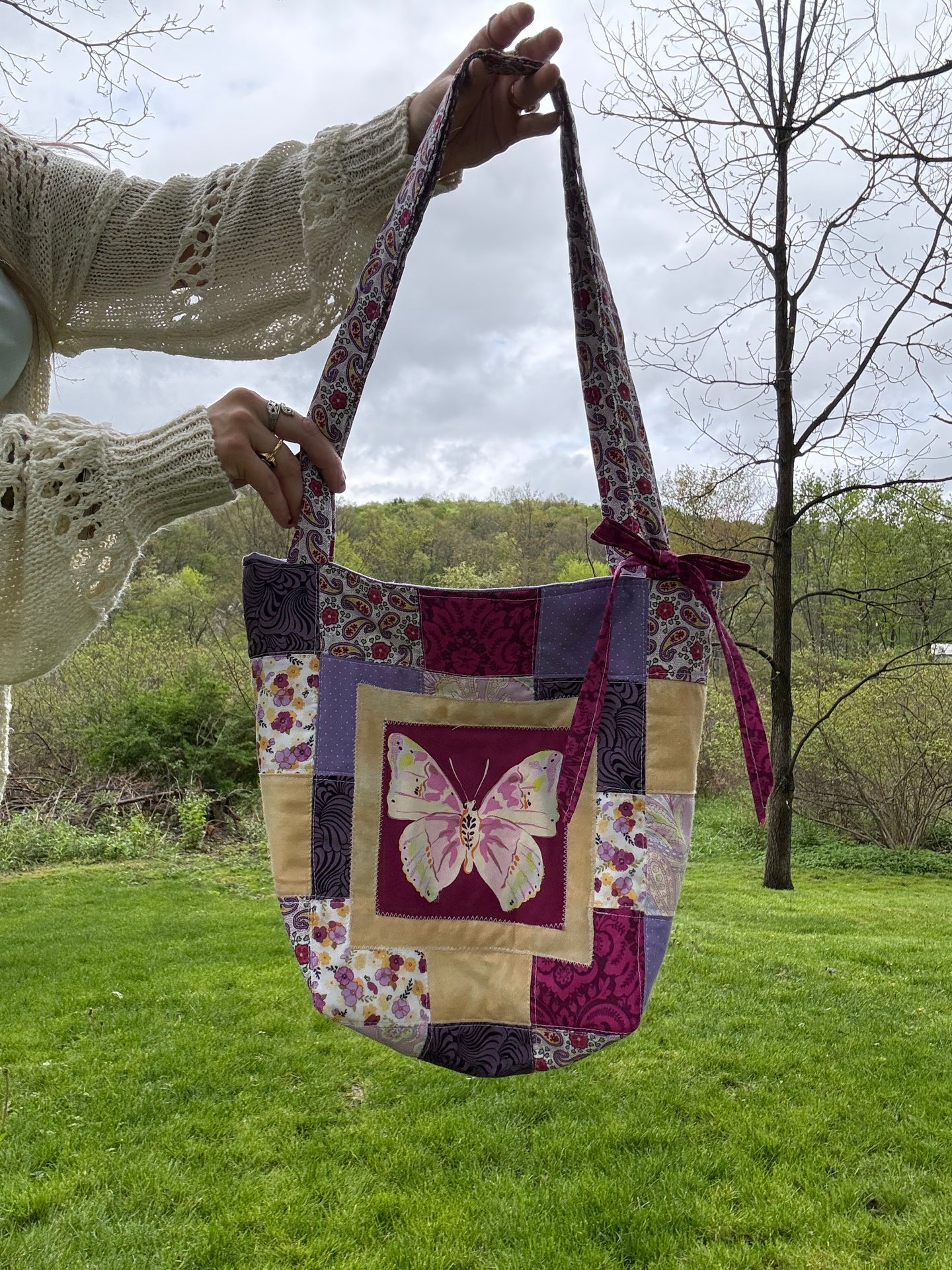 Quilted Butterfly Purse