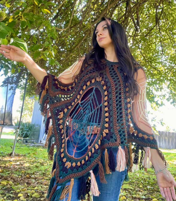 Spiderweb Poncho Pattern