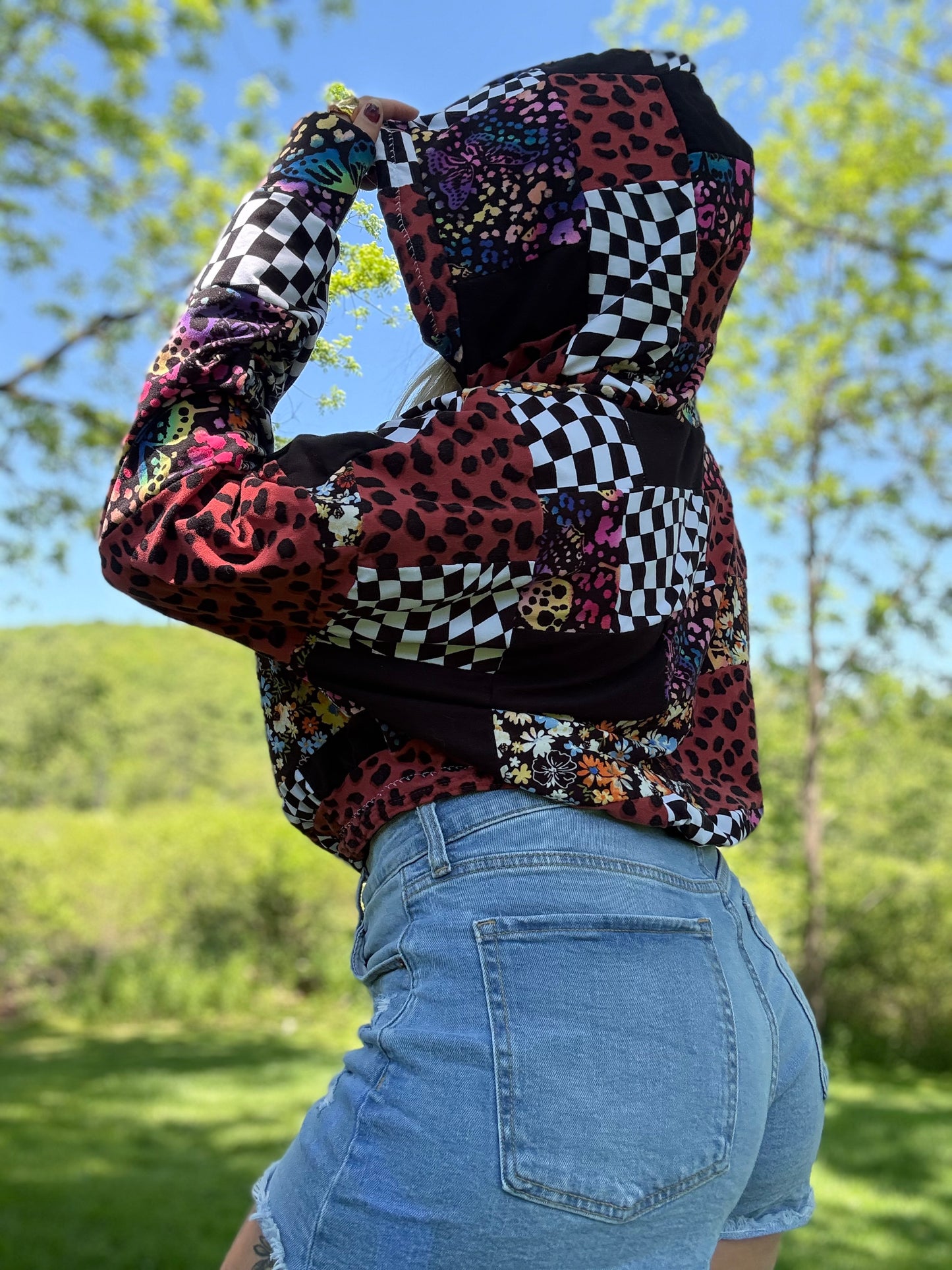 Clowning Around Cropped Hoodie (S/M)