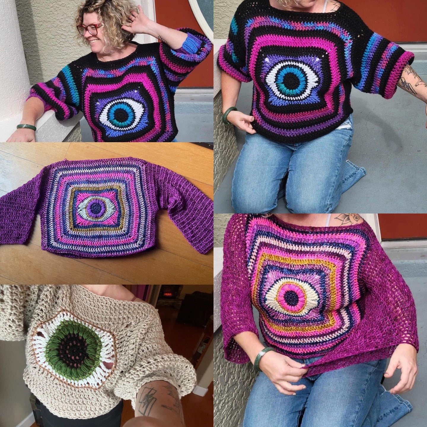 The Eye Candy Sweater - PDF Digital Download Pattern