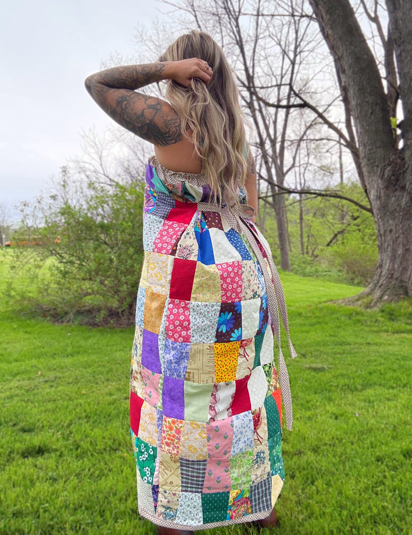 M/L OOAK Patchwork Dress