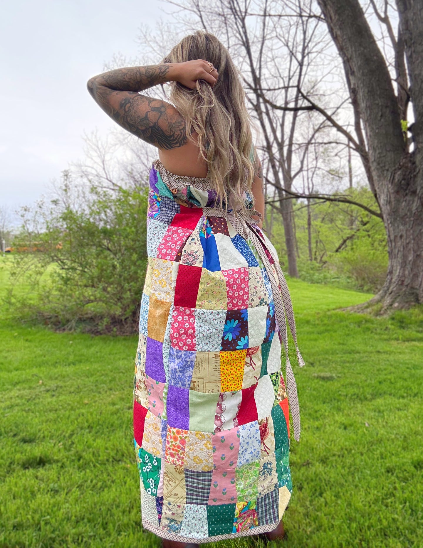 M/L OOAK Patchwork Dress