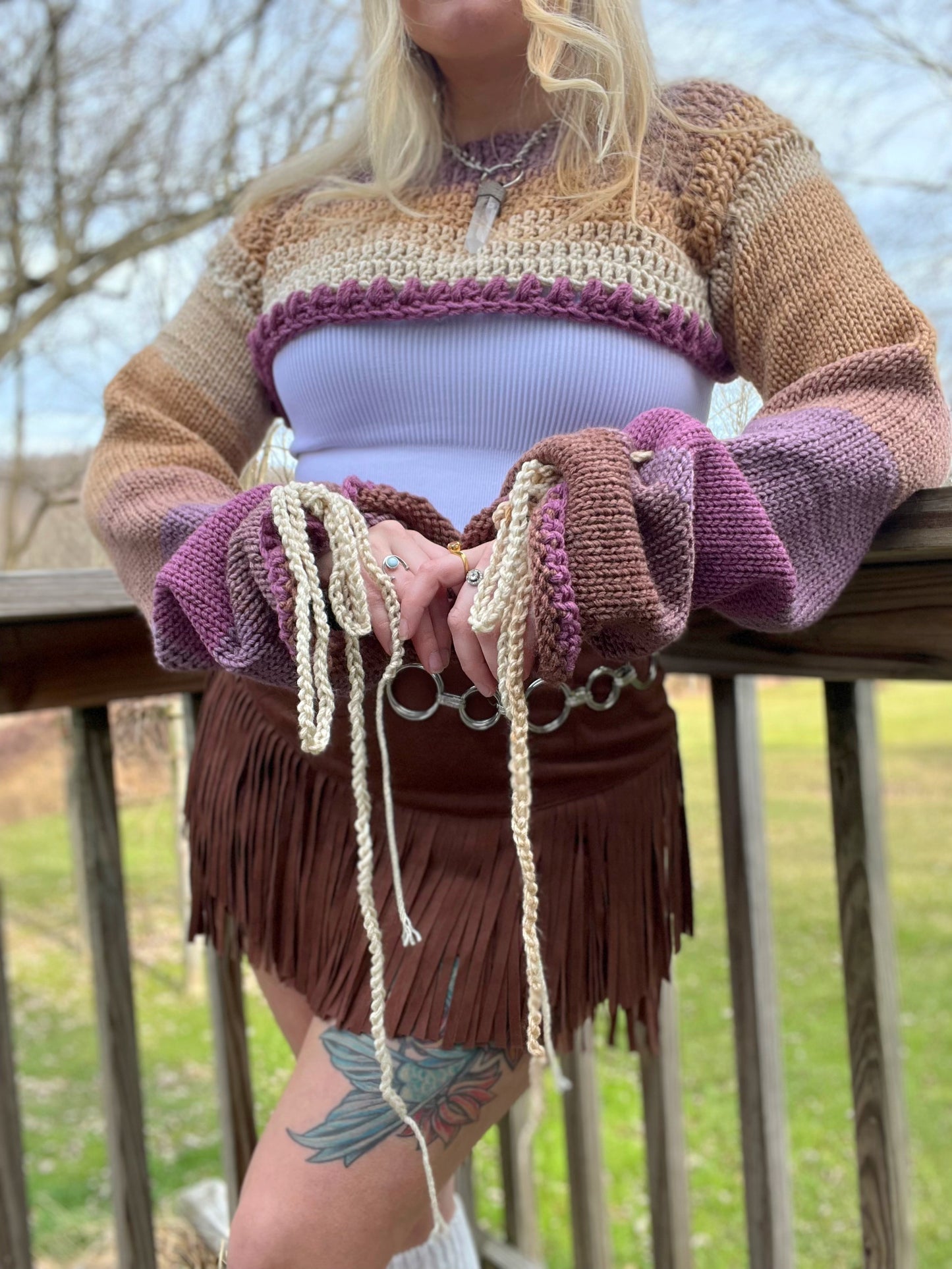 Custom Shrug & Beanie Set