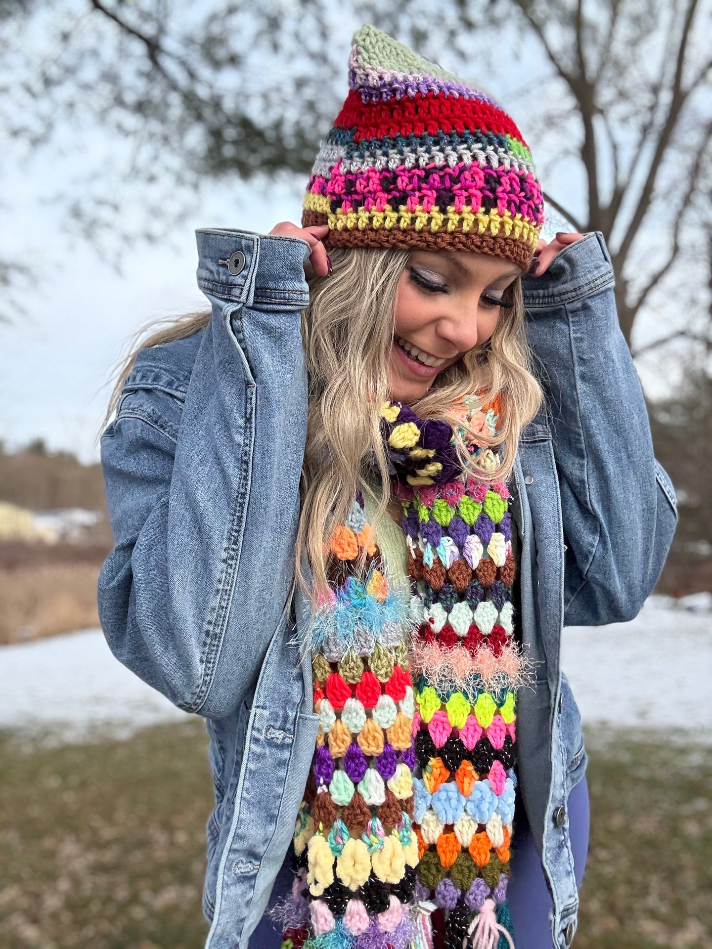 Made to Order Scrap Scarf (7-9 feet, 2-4 weeks)