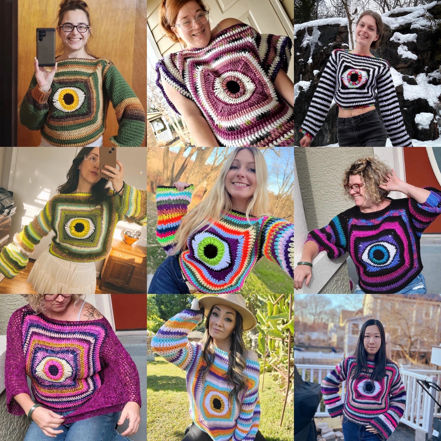 The Eye Candy Sweater - PDF Digital Download Pattern