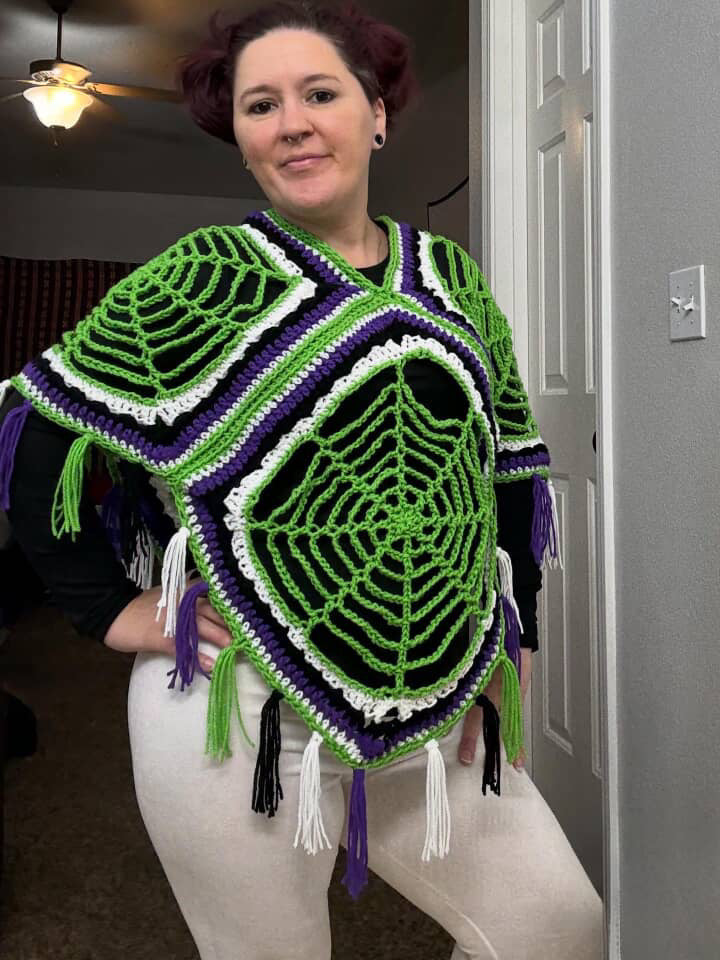 Spiderweb Poncho Pattern