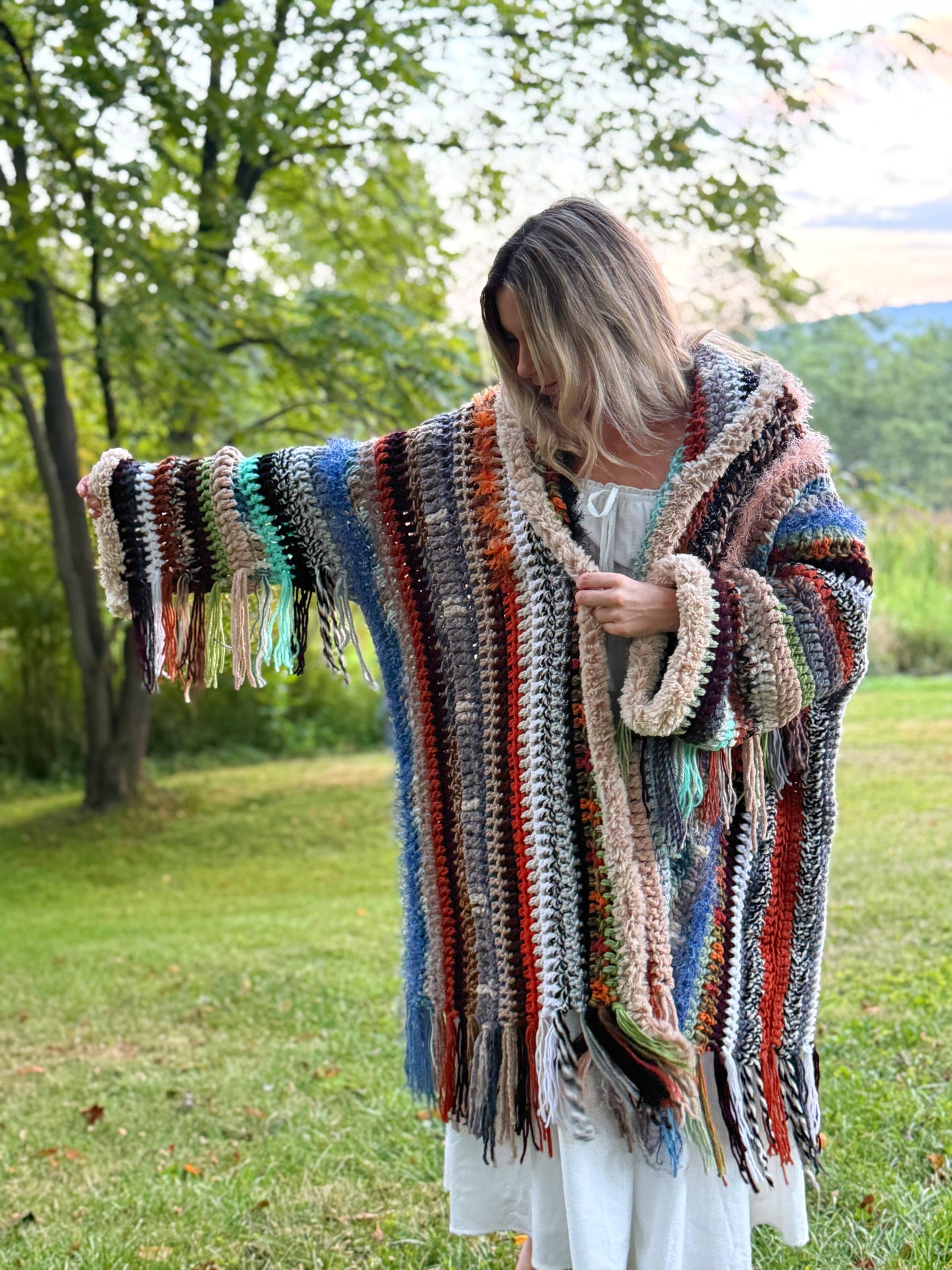 HEAVY Oversized Hooded Cloak - Winter Jacket Scrap Project