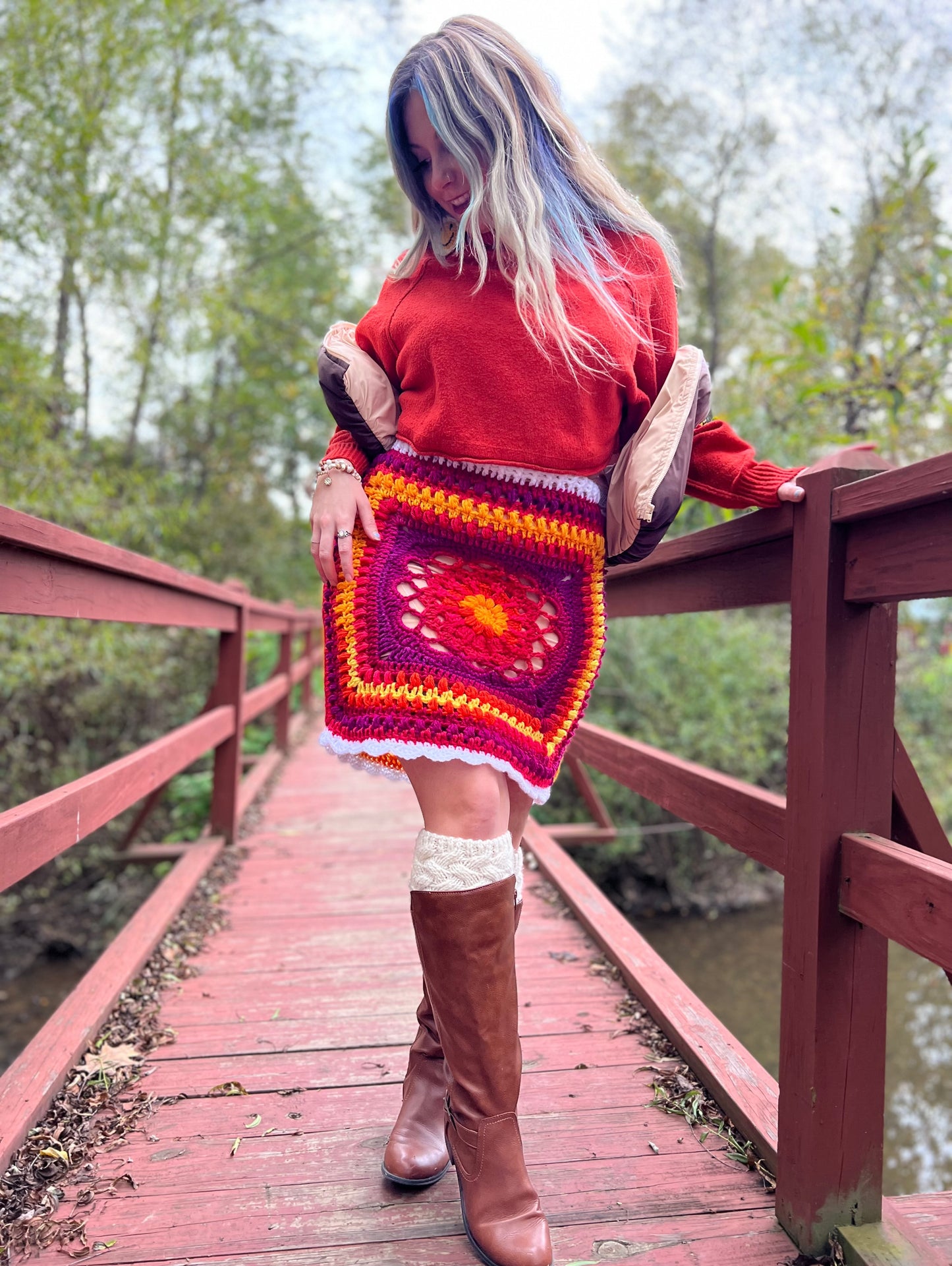 Discounted L/XL Starflower Skirt