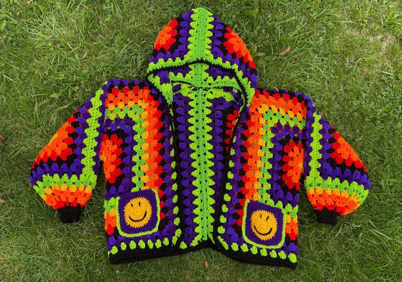 The Mix and Match Hexagon Cardigan - All-in-One Pattern (Oversized, Cropped, Bell Sleeve, Accessories)