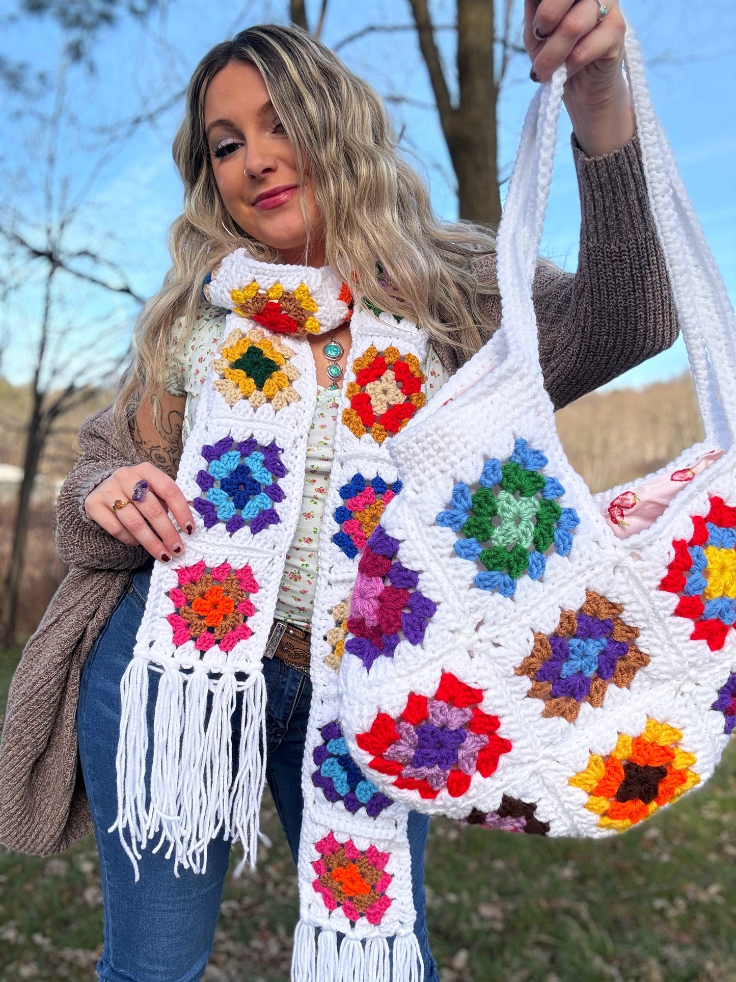 Matching Scarf & Purse Set