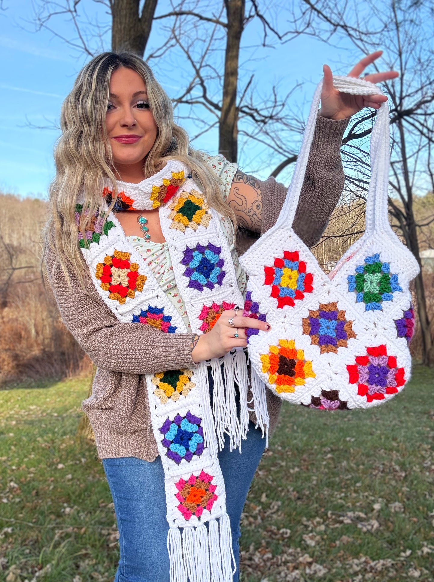 Matching Scarf & Purse Set