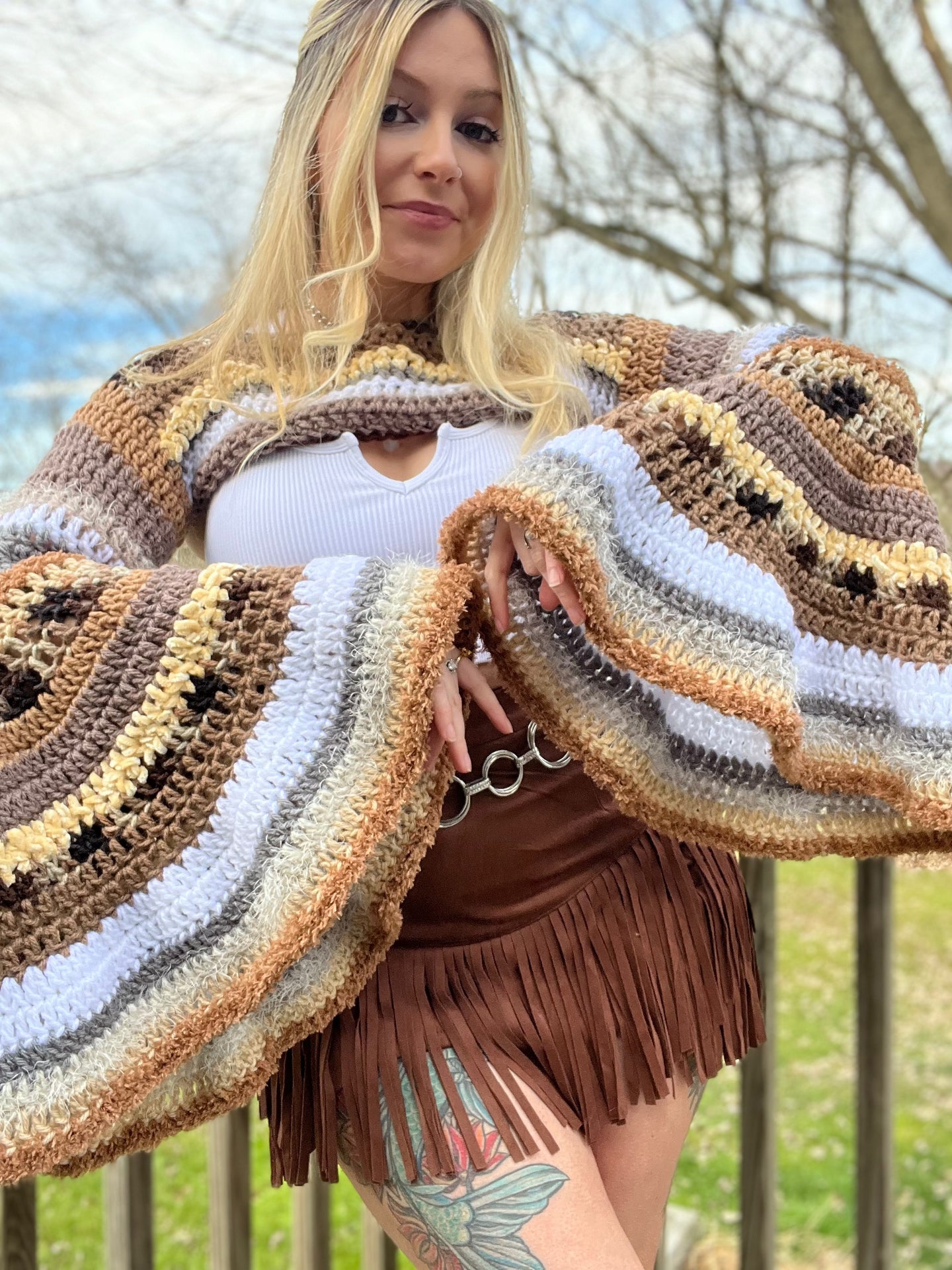 XS/S Bell Sleeve Shrug