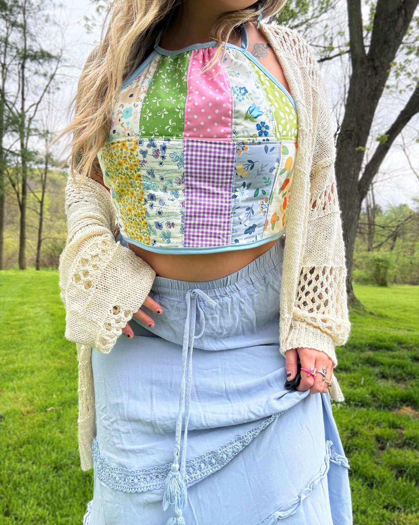 XS/M Quilted Halter Top
