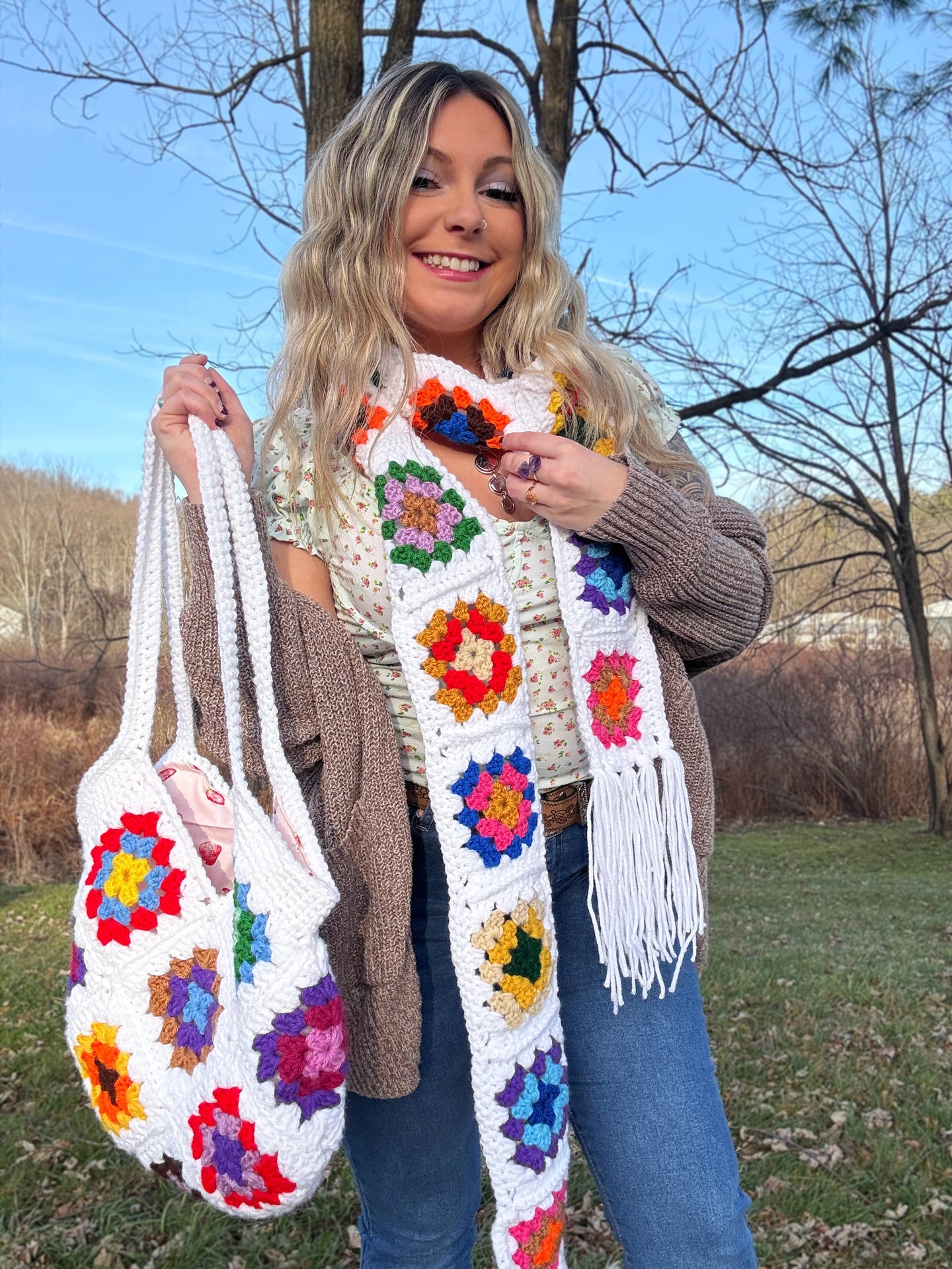 Matching Scarf & Purse Set