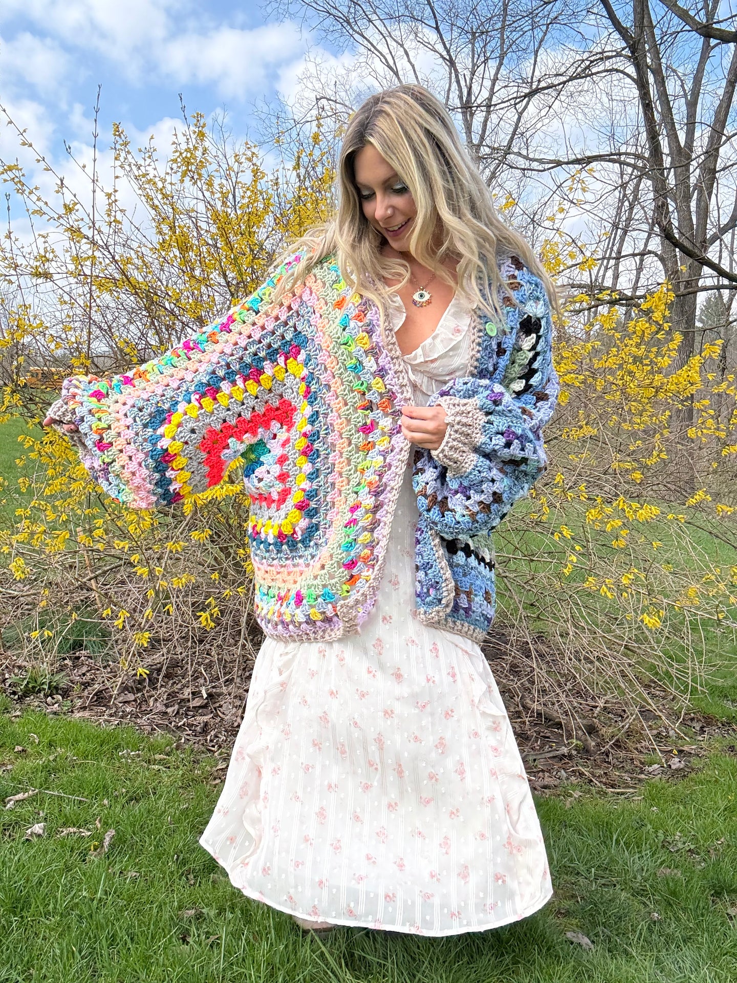 Oversized Scrap Cardigan