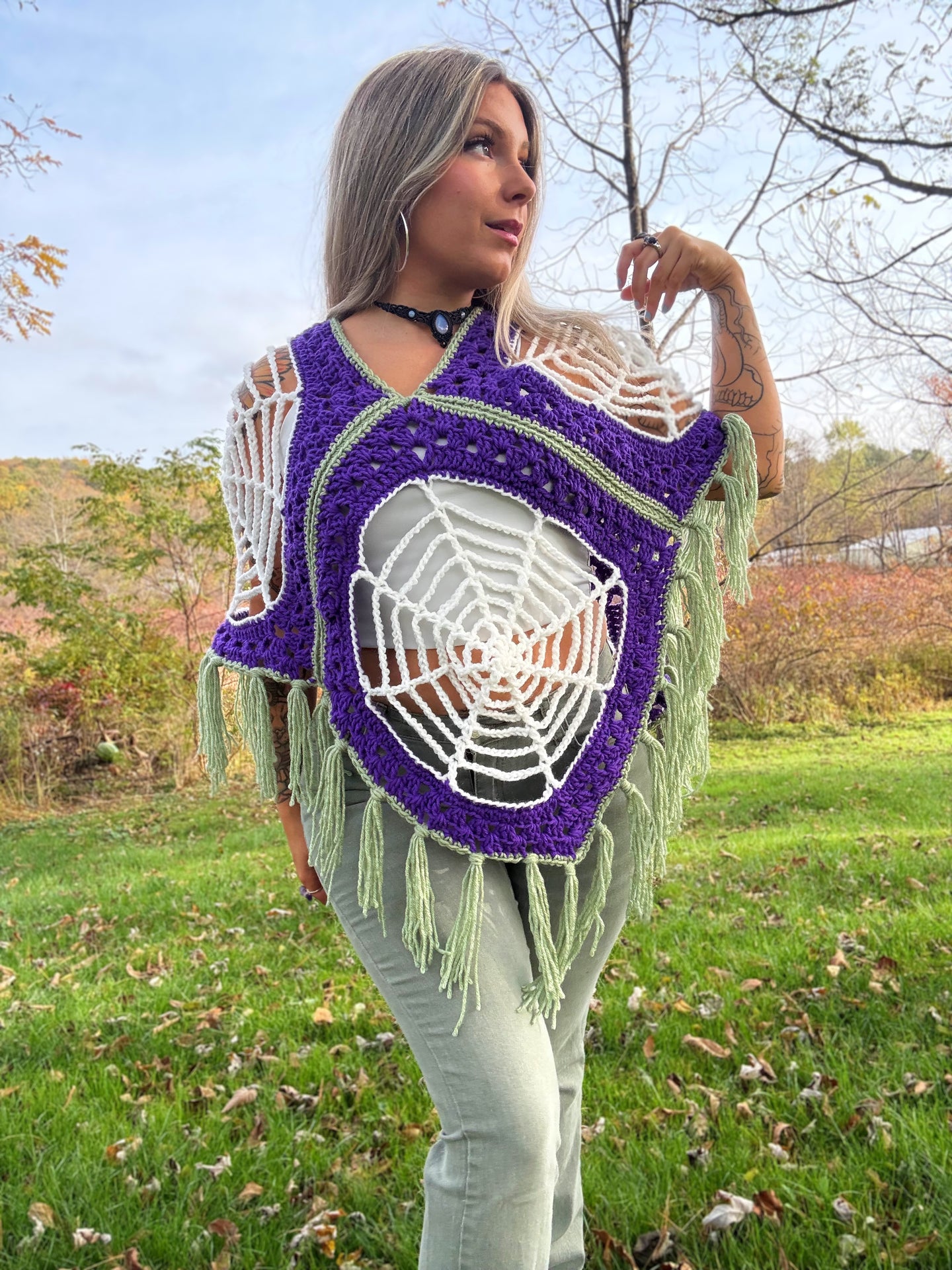 Spiderweb Poncho Prototype (S/L)