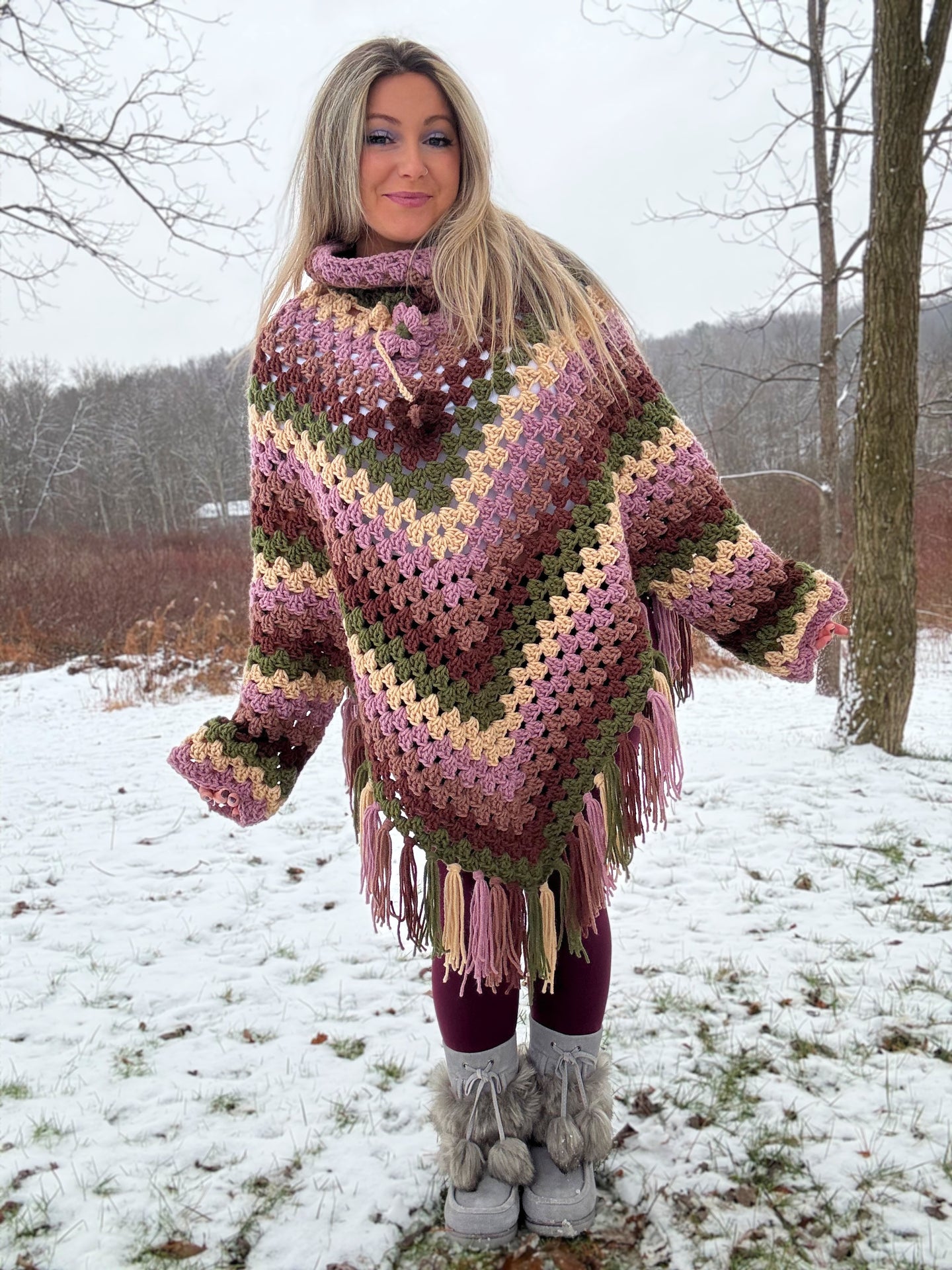 Top Down Poncho Sweater Pattern