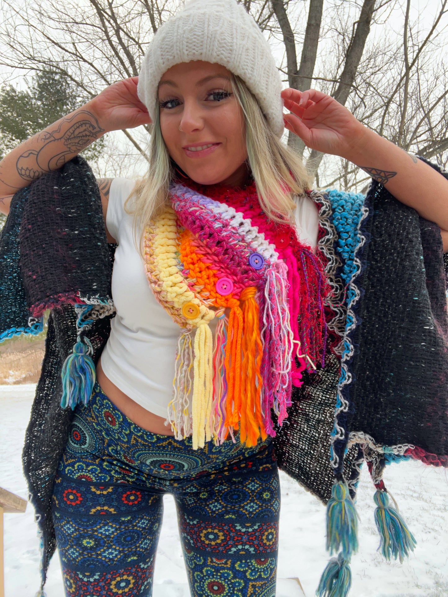 Boho Fringe Cowl