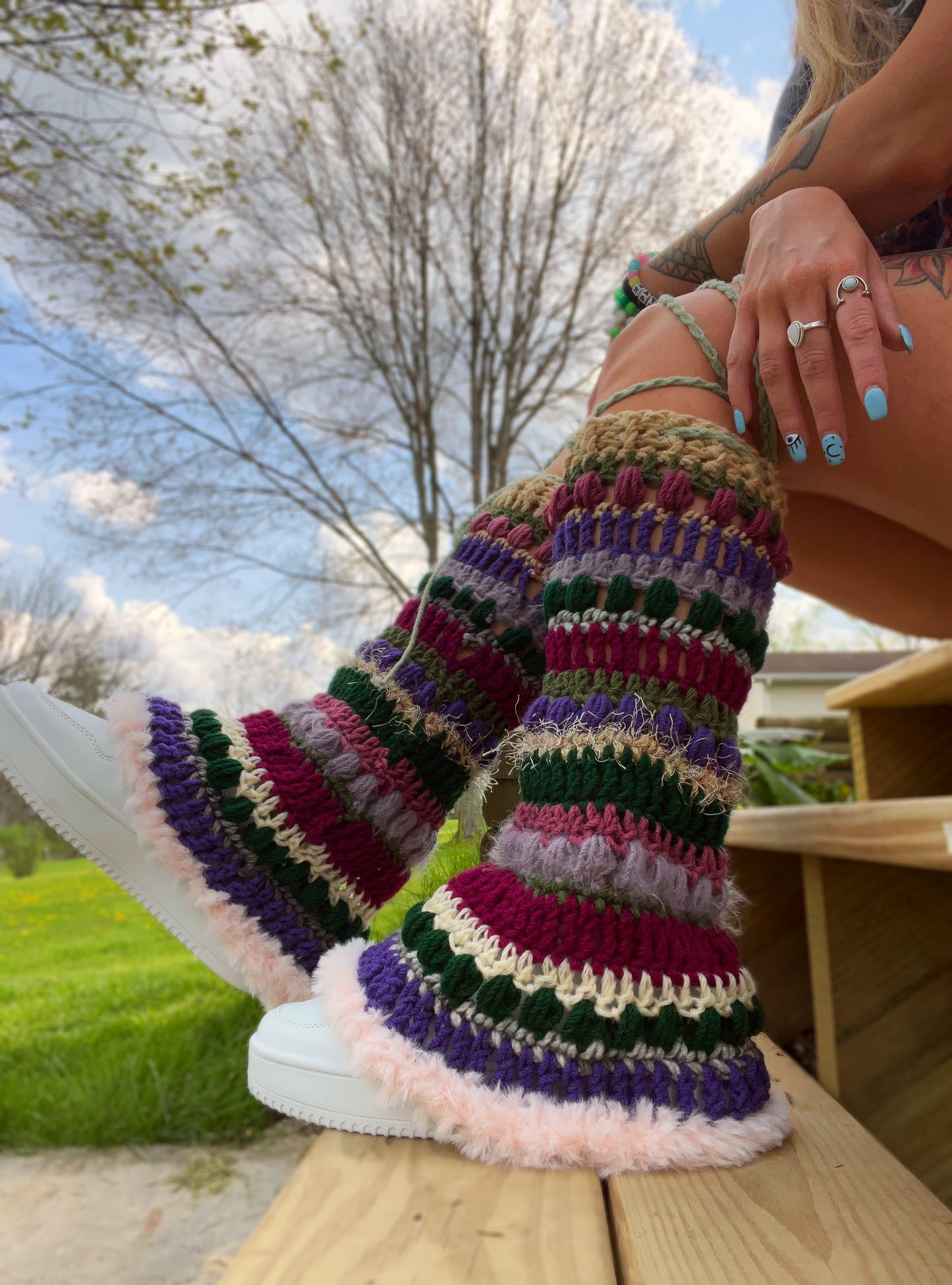 Solar Flares - Leg Warmer Pattern