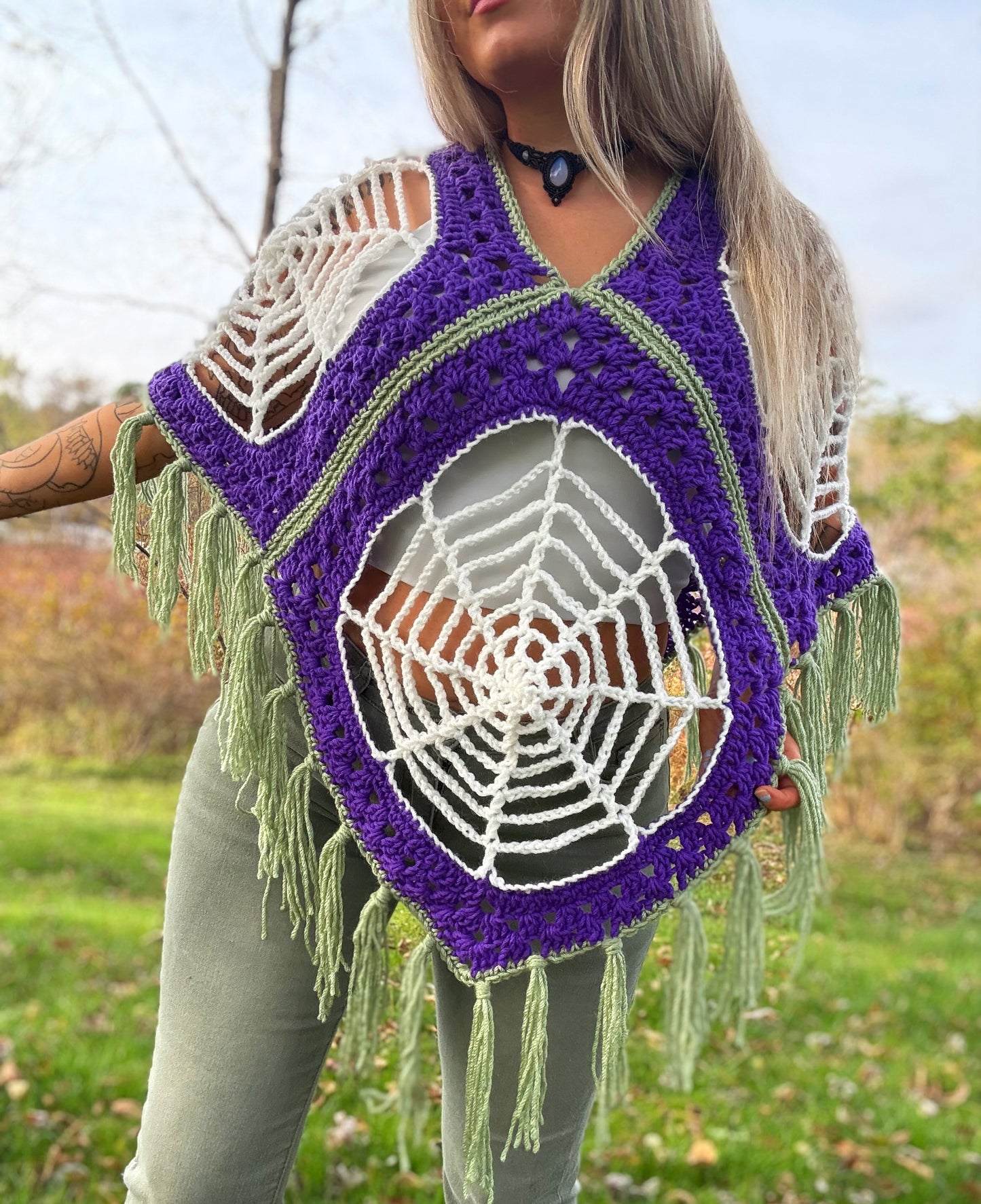 Spiderweb Poncho Prototype (S/L)